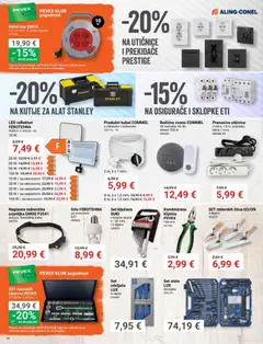 Pevex Katalog - Pregled kataloga iz trgovine Pevex, vrijedi od 23.07.2026 | Stranica: 18 | Proizvodi: Utičnica, Svjetiljka, Alat, Kabel