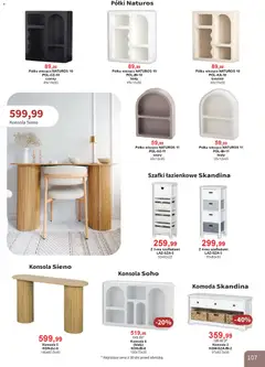 Pogląd oferty "Bodzio Katalog" - ważna od 01.04.2026 | Strona: 107 | Produkty: Komoda, Półka, Konsola