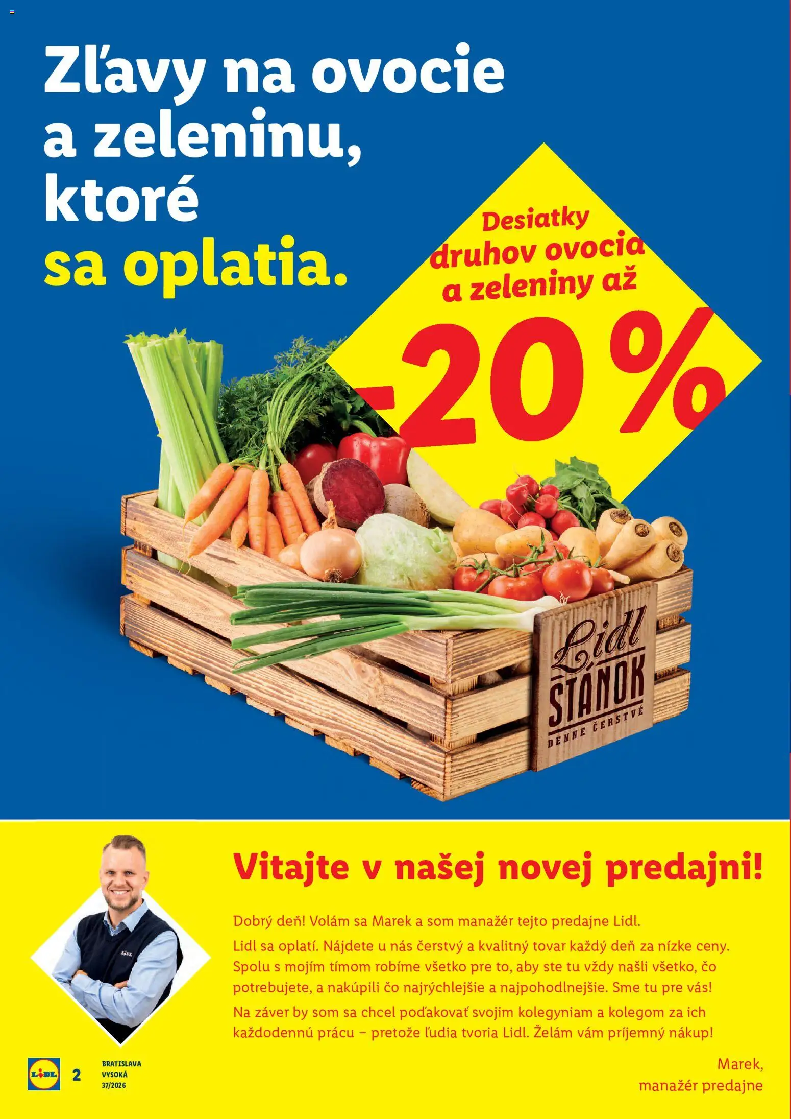 Nové Lidl akcie – leták je platný od 07.09.2026 | Strana: 2 | Produkty: Ovocie
