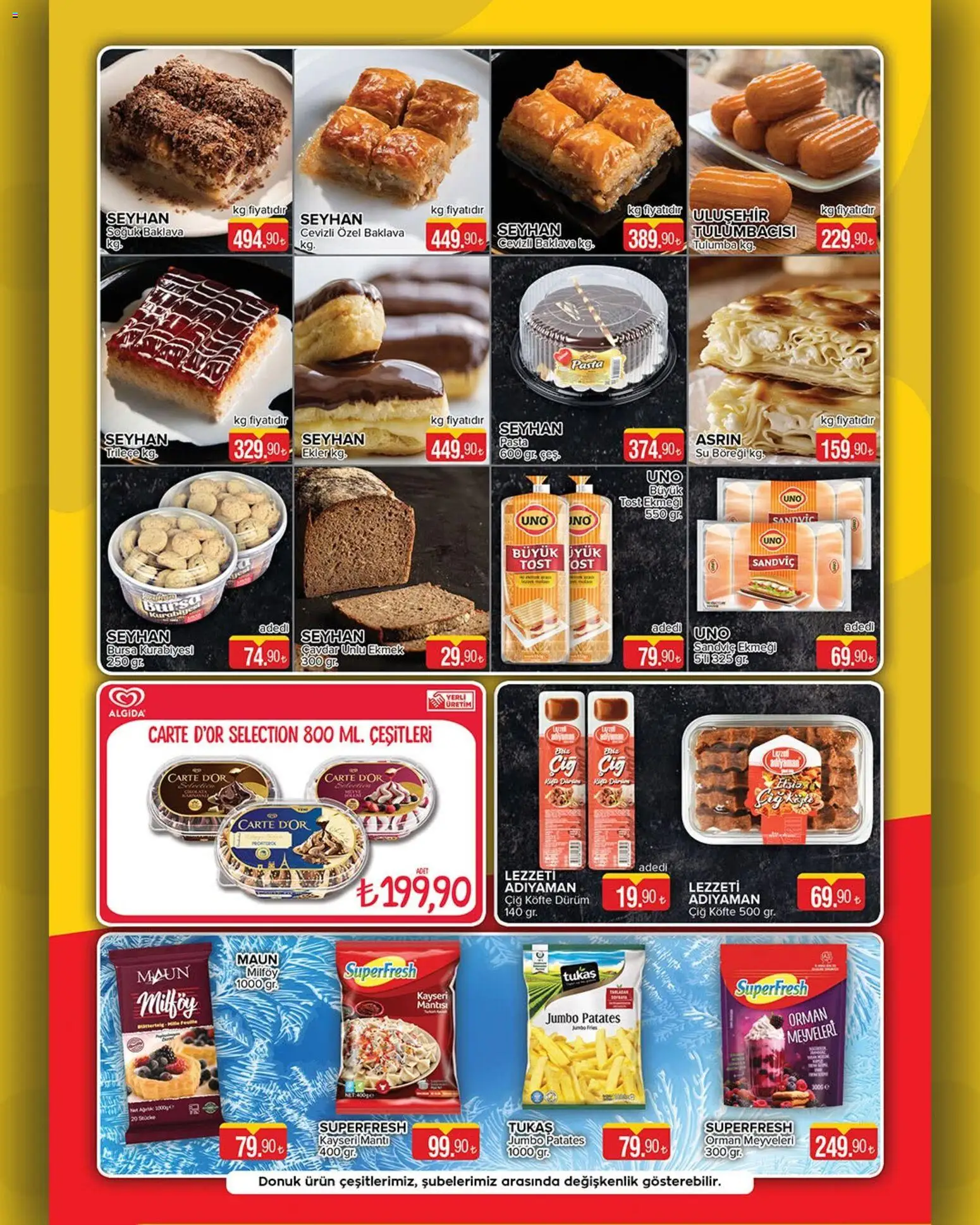 Seyhanlar Market Katalog - 10.06.2026 tarihinden itibaren geçerlidir | Sayfa: 6 | Ürünler: Ekmek, Kurabiye, Patates, Su