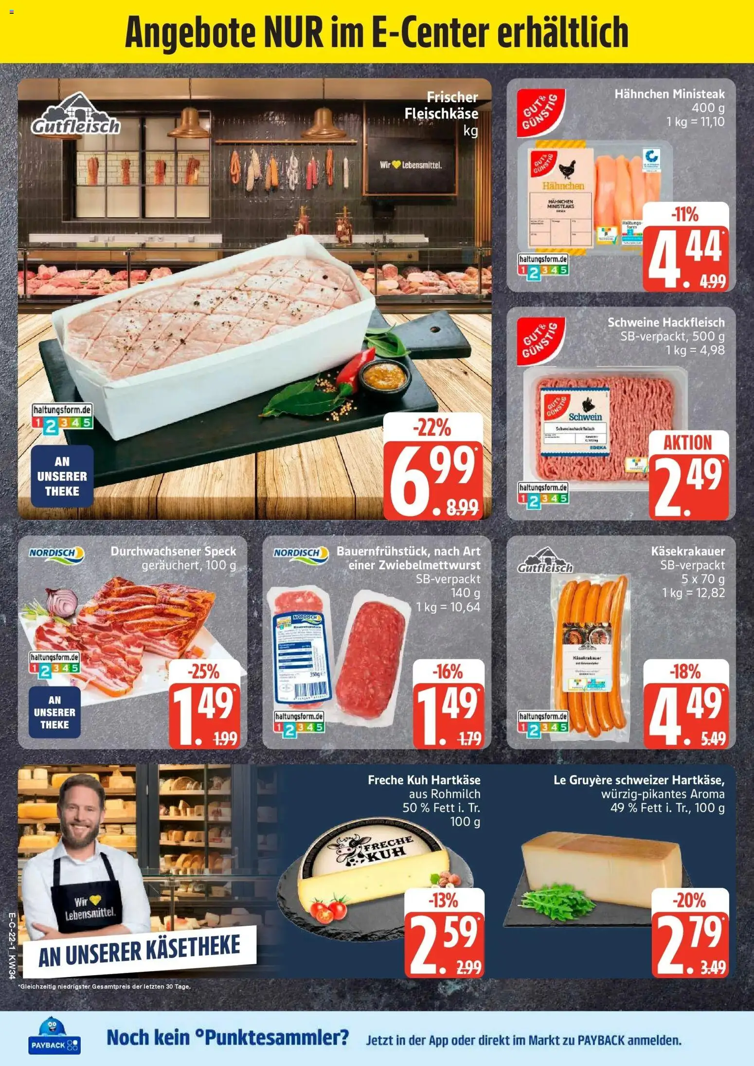 Marktkauf Prospekt Grevesmühlen (ab 17.08.2026) » Angebote online | Seite: 22 | Produkte: Hahnchen, Theke, Hackfleisch