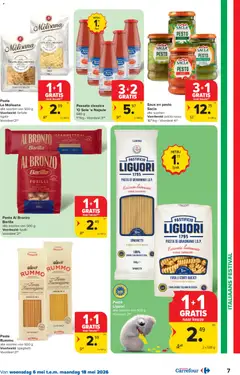 Carrefour folder week 19 - Voorbeeld van een folder van Carrefour, geldig van 06.05.2026 | Pagina: 7 | Producten: Pasta, La, Graham liszt, Rucola
