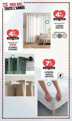 Centrakor - Prévisualisation de Centrakor catalogue valide à partir de 17/08/2026 | Page: 12 | Produits: Matelas 140x190, Tringle extensible, Matelas, Rideau