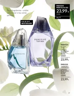 Pré-visualização 2. Perceive Eau de Toilette em Spray Para Ele, Tangerina. Sálvia. Madeira de Cedro. válido de 01.06.2026 | Página: 27 | Produtos: Eau de toilette