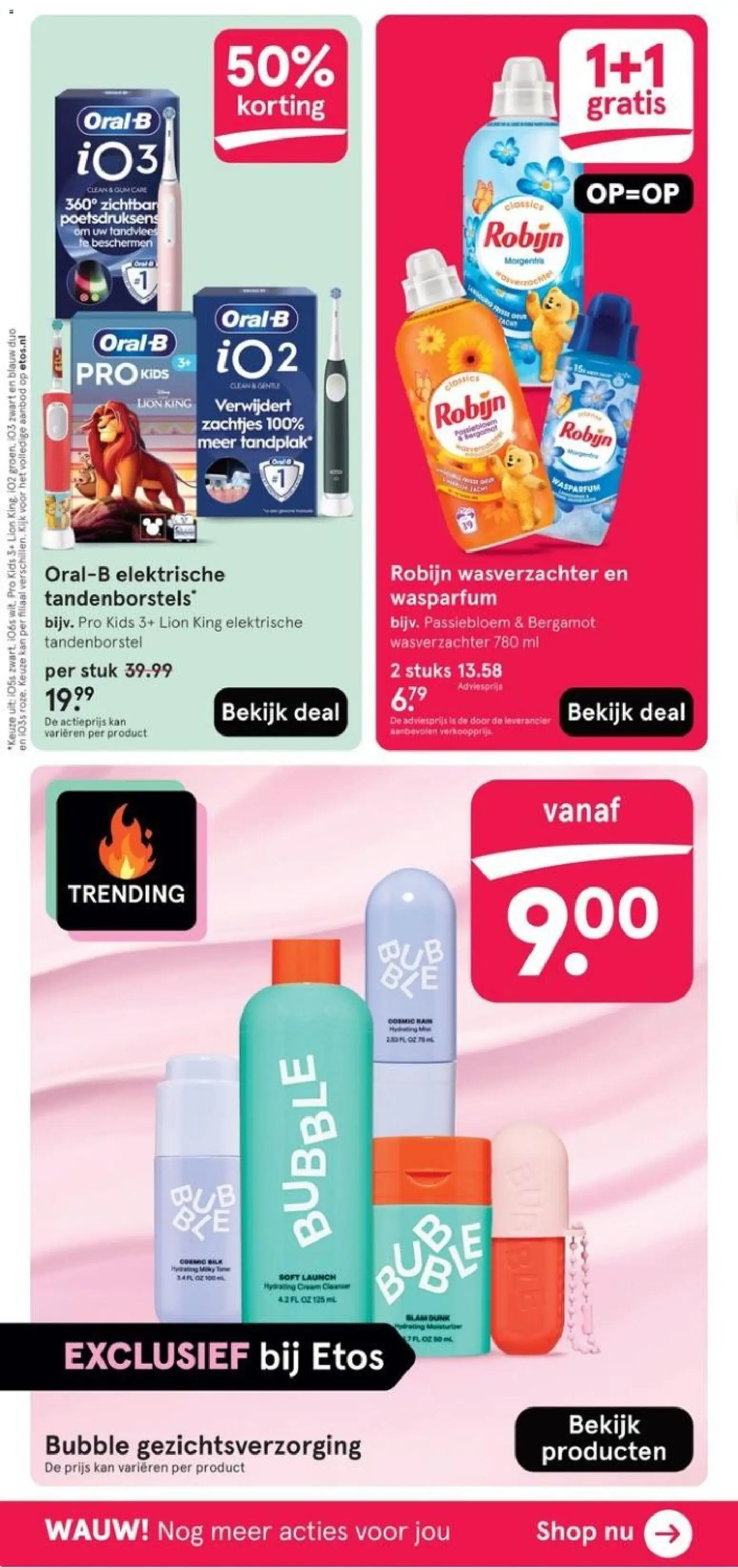 {H1} | Pagina: 2 | Producten: Tandenborstel, Wasverzachter, Robijn, Kan