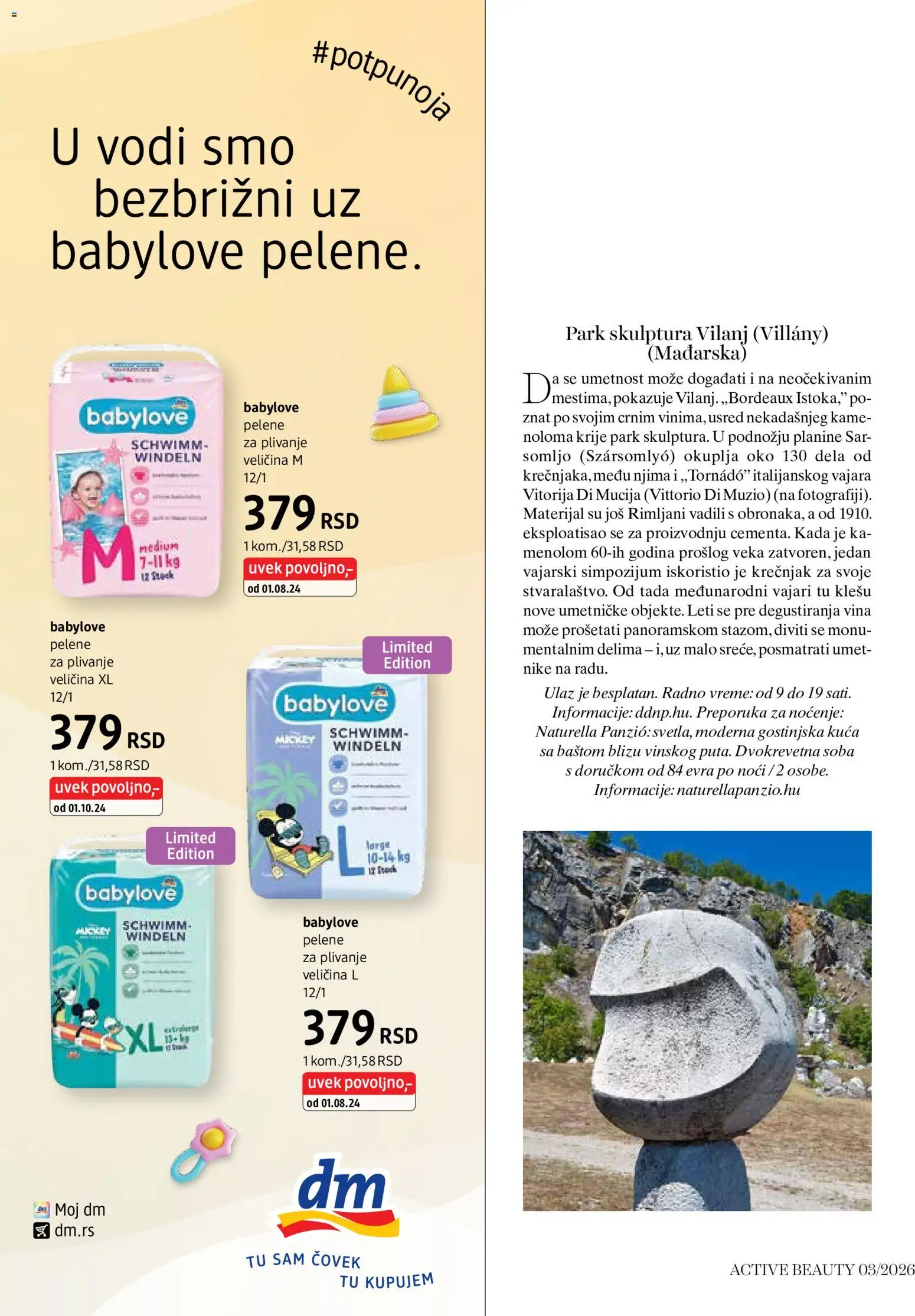 DM Drogerie katalog - važi od 14.03.2026 | Strana: 64 | Proizvode: Pelene