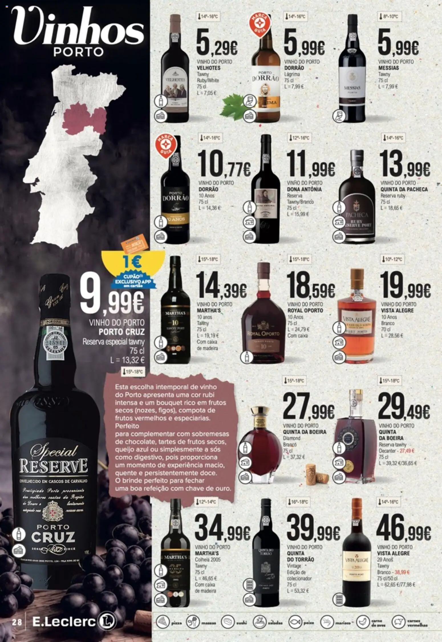 E.Leclerc folheto Feira dos Vinhos │ válido de 01/10/2026 | Página: 28 | Produtos: Sushi, Frutos secos, Vinho, Compota