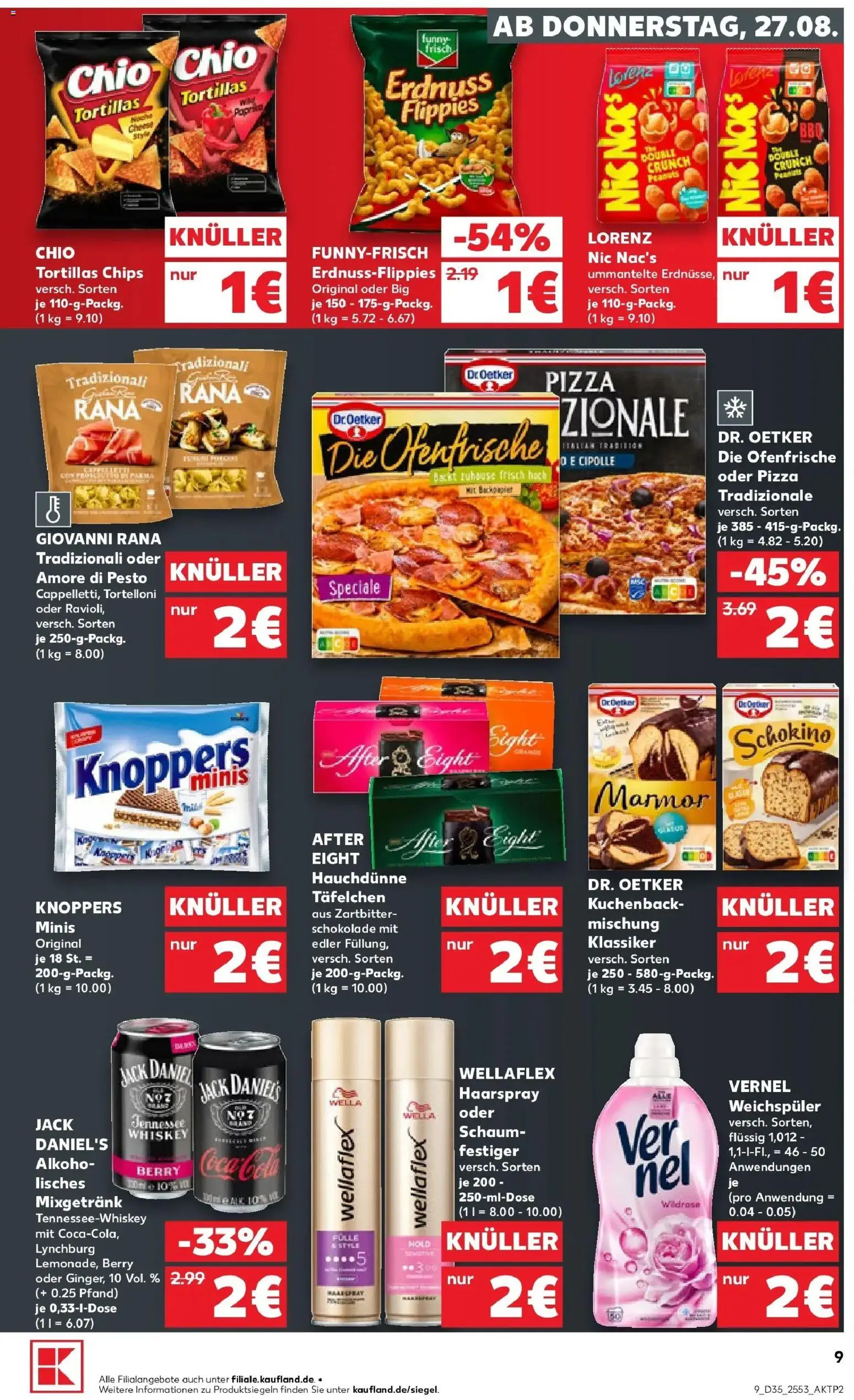 Prospekt Kaufland ab 24.08.2026 » Angebote Online zum Blättern | Seite: 20 | Produkte: Tortillas, Ofenfrische, Haarspray, Vernel