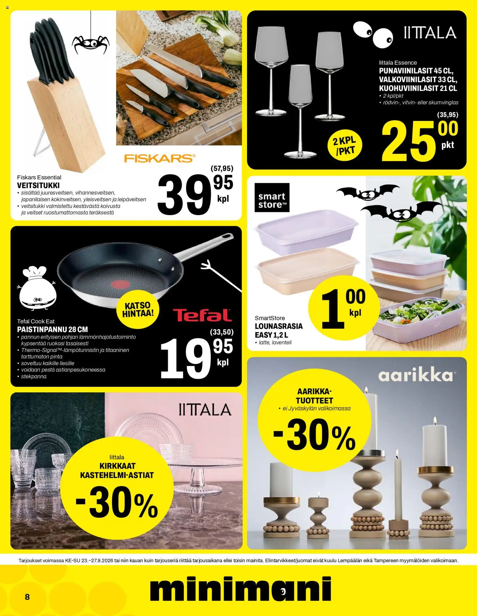 Minimani tarjoukset – voimassa 23/09/2026 alkaen | Sivu: 8 | Tuotteet: Paistinpannu