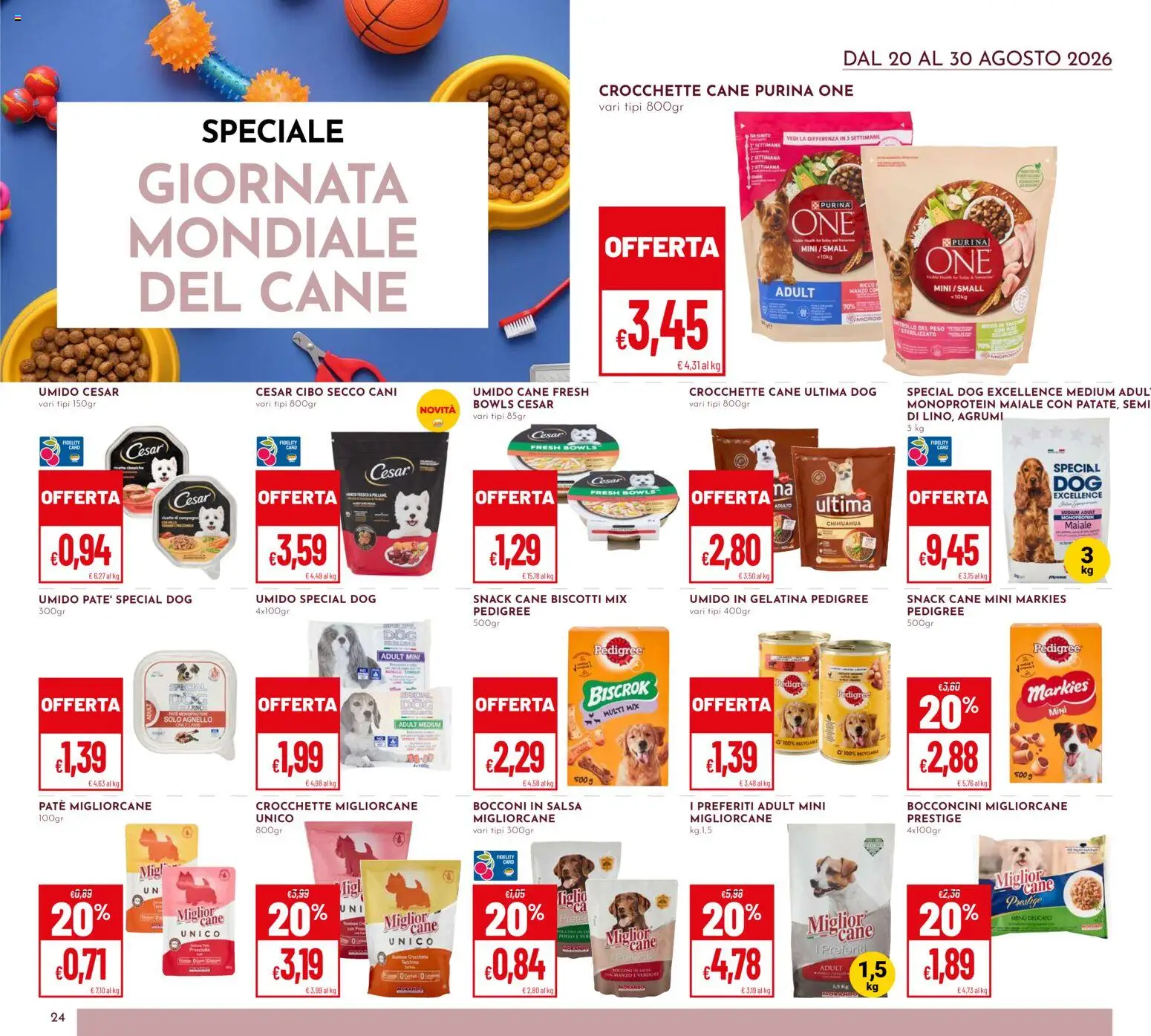 Volantino Pan del 20/08/2026 | Pagina: 24 | Prodotti: Manzo, Biscotti, Salsa, Agrumi