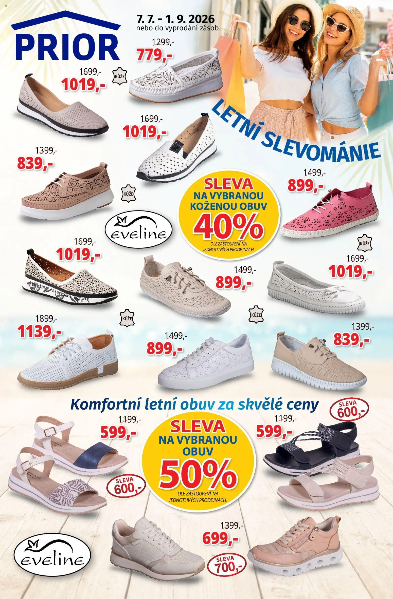 Prior - Akční Nabídka Obuvi A Doplňku od 07.07.2026 | Strana: 1 | Produkty: Obuv