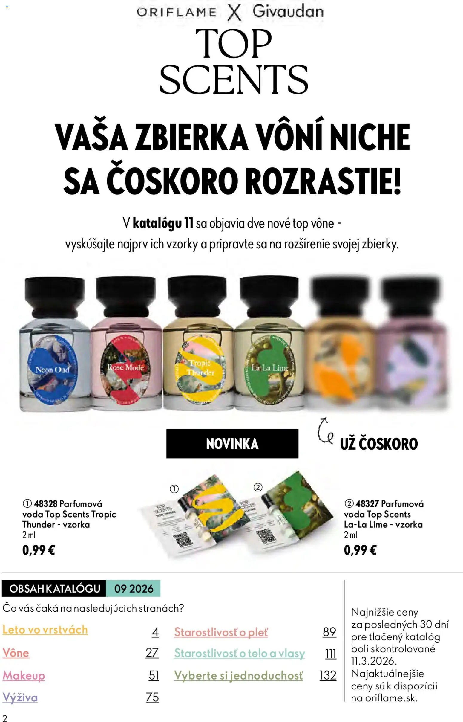 Nové Oriflame akcie – leták je platný od 17.06.2026 | Strana: 2 | Produkty: Voda