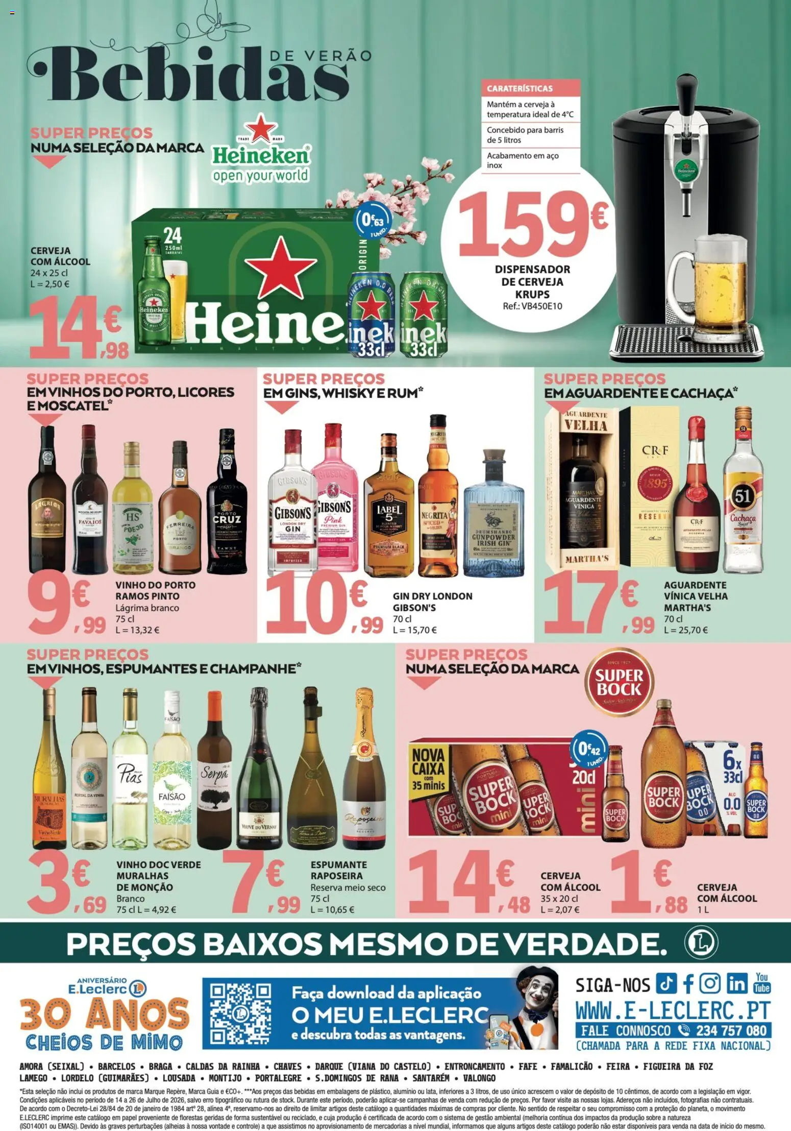 E.Leclerc folheto Especial Bebidas de Verão │ válido de 14/07/2026 | Página: 12 | Produtos: Espumante, Super bock, Cachaça, Rum