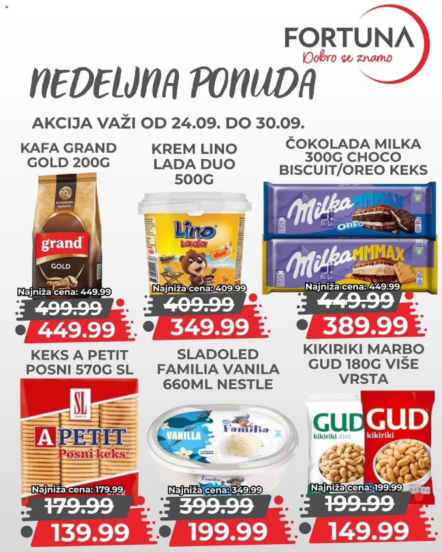 Fortuna Market katalog - važi od 24.09.2026 | Strana: 8 | Proizvode: Sladoled, Kikiriki, Kafa, Čokolada