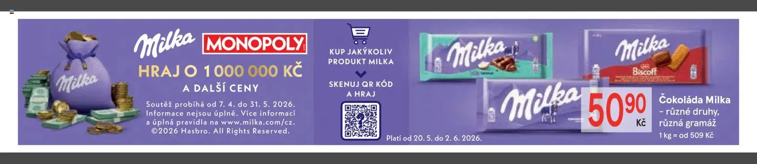 Žabka leták od 20.05.2026 | Strana: 4 | Produkty: Čokoláda milka, Čokoláda, Milka