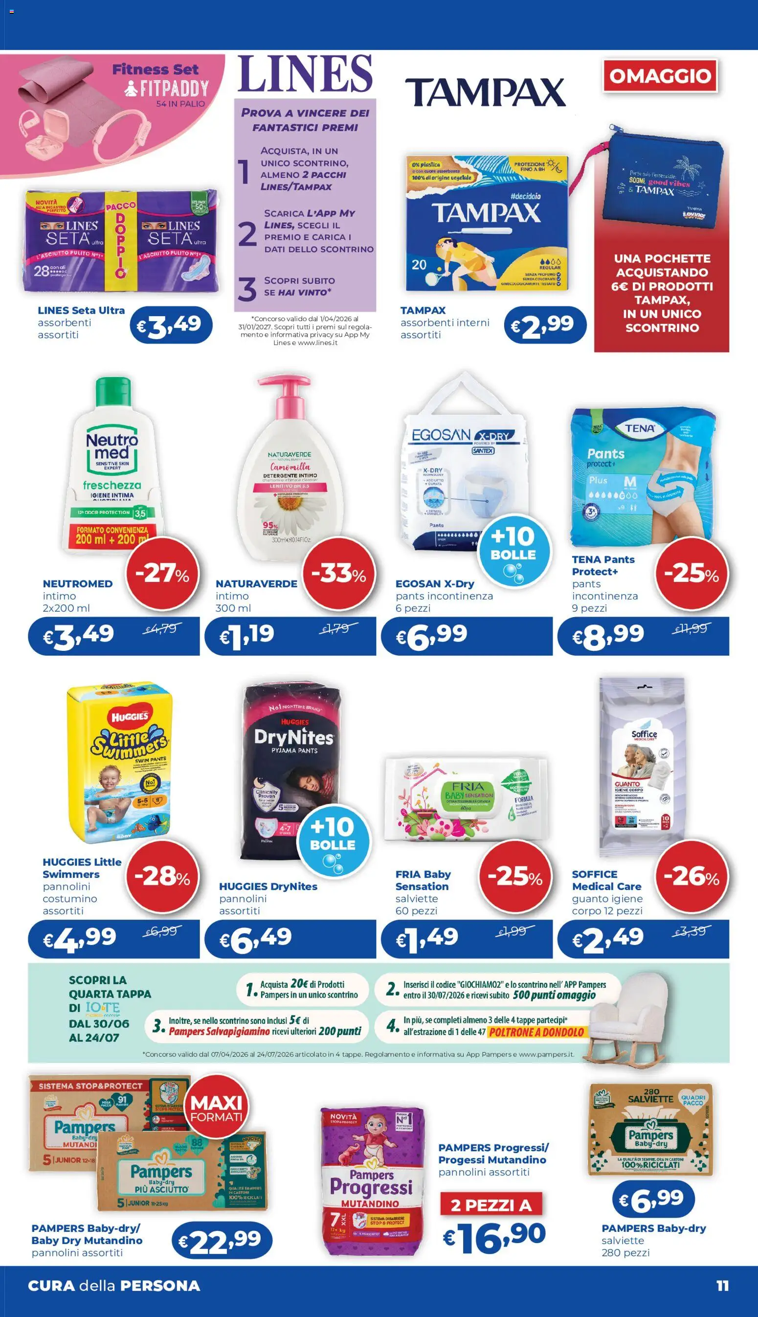 Volantino Acqua e Sapone del 02/07/2026 | Pagina: 11 | Prodotti: Detergente intimo, Intimo, Lime, Profumo