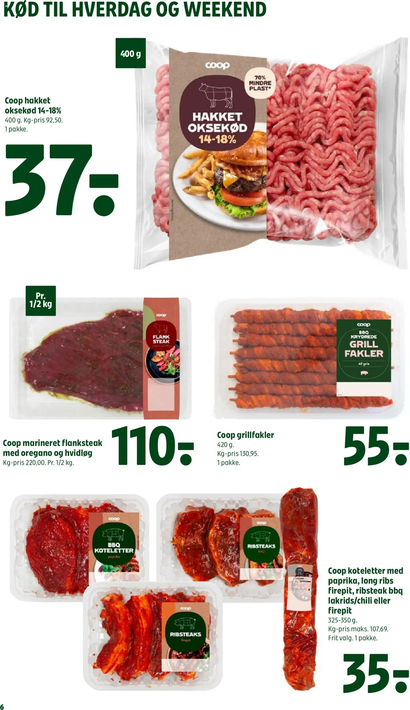 Coop 365 tilbudsavis – gyldig fra 13/08/2026 | Side: 8 | Produkter: Ribs, Hvidløg, Oregano, Grill