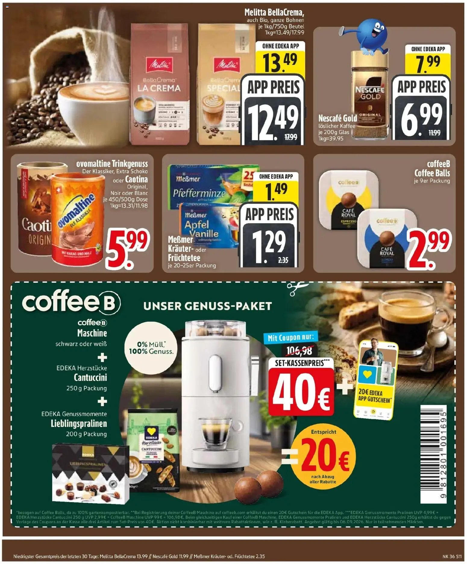 Edeka Prospekt Erdweg (ab 31.08.2026) » Angebote Online | Seite: 13 | Produkte: Ovomaltine, Nescafe, Kaffee, Nescafe gold