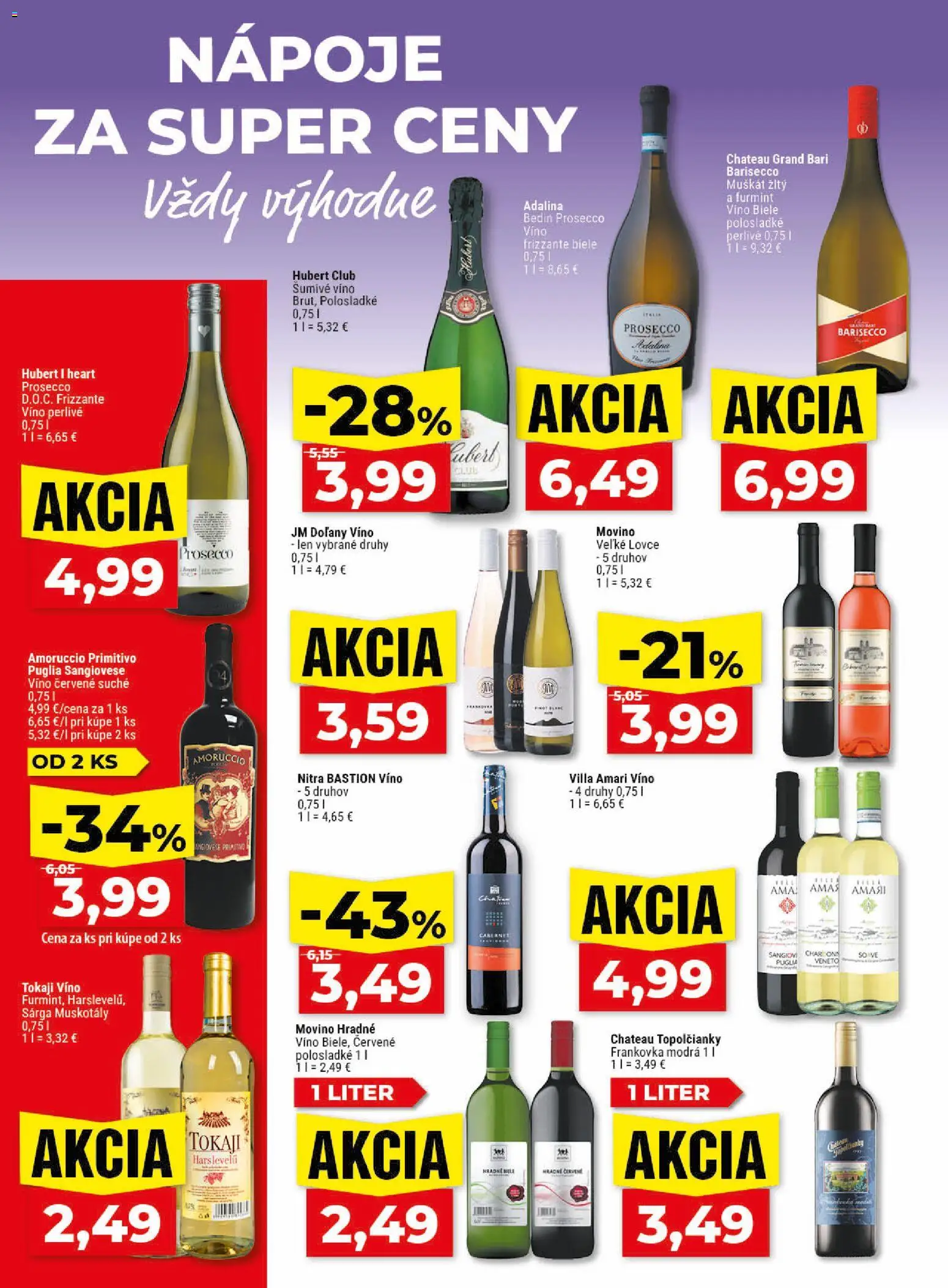 Nové Klas akcie – leták je platný od 25.05.2026 | Strana: 21 | Produkty: Biele víno, Víno, Prosecco, Šumivé víno