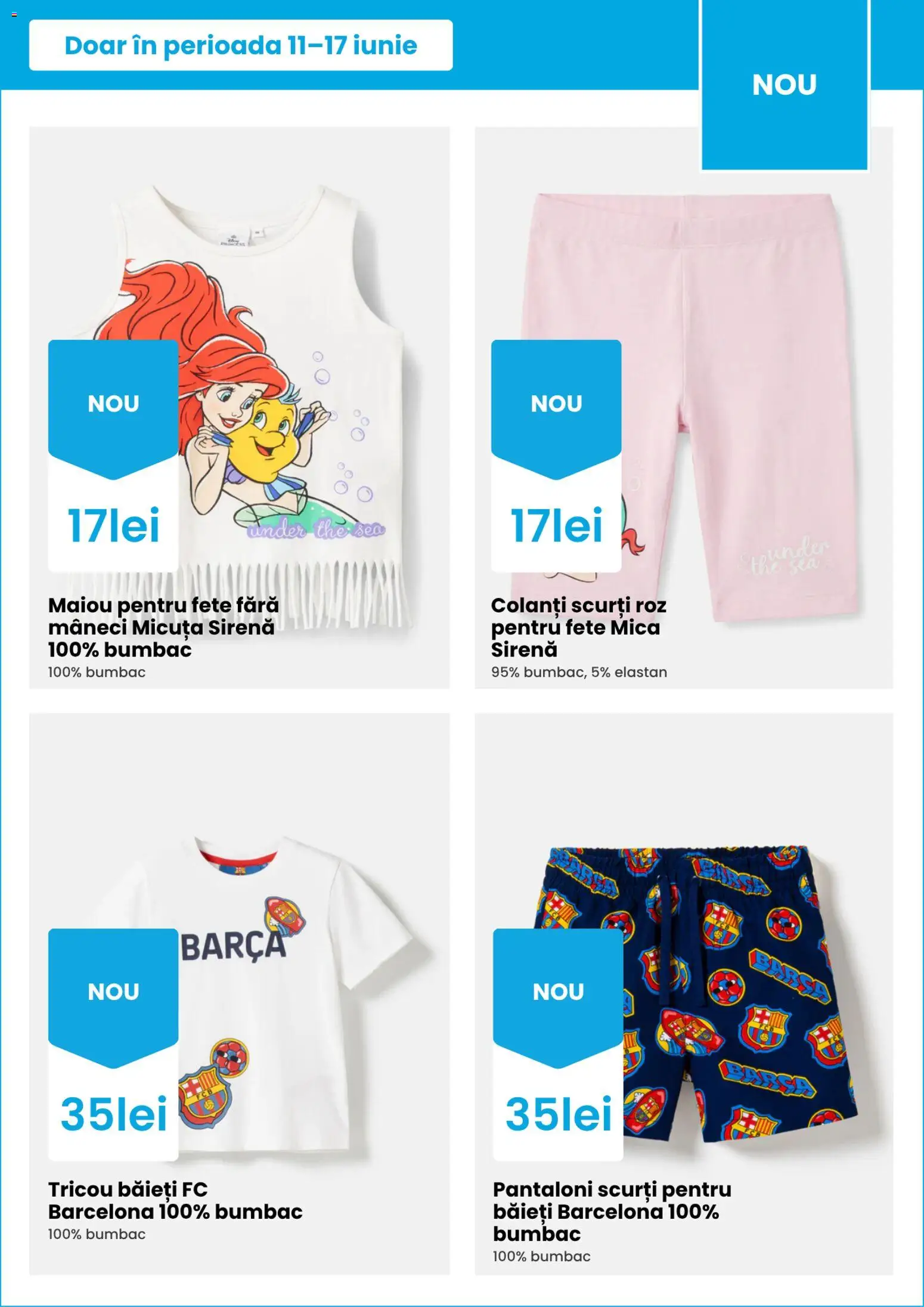 Noul catalog Pepco – valabil de la 11.06.2026 | Pagină: 5 | Produse: Maiou, Pantaloni, Pantaloni scurți, Colanți