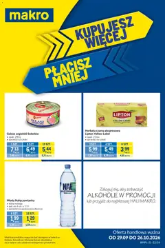 Pogląd oferty "Makro gazetka - Kupujesz więcej płacisz mniej" - ważna od 29.09.2026