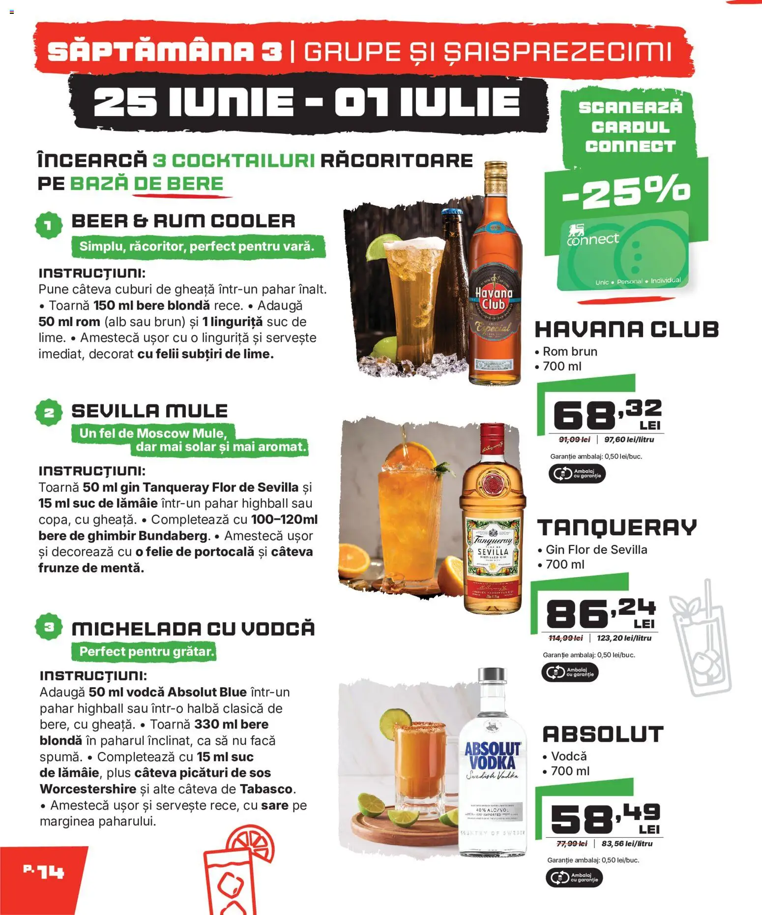 Noul catalog Mega Image – valabil de la 11.06.2026 | Pagină: 14 | Produse: Su ısıtıcı, Suc, Vodka, Sare