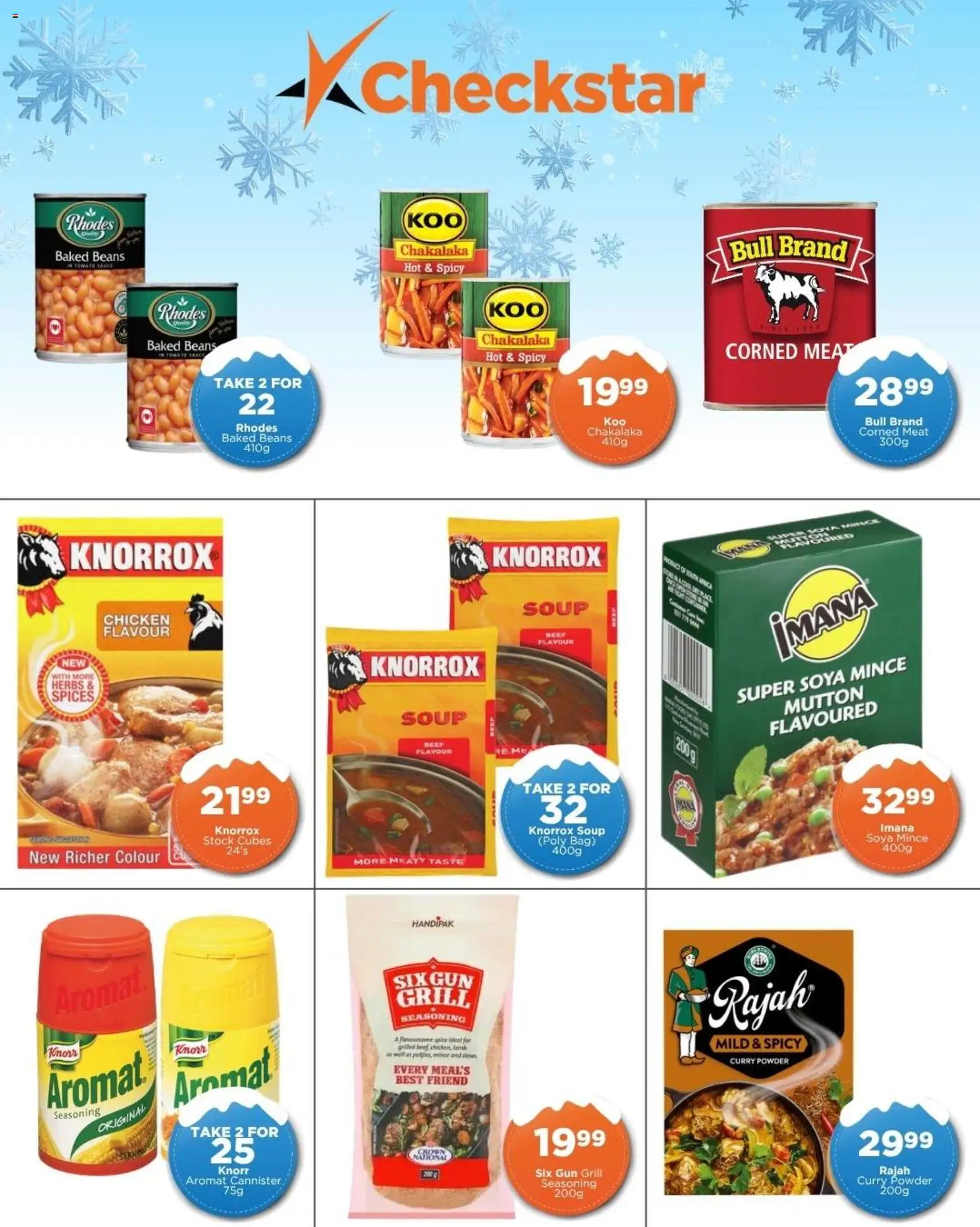 New Check Star catalogue – valid from 25.05.2026 | Page: 8 | Products: Bag, Tomato sauce, Stock, Curry powder