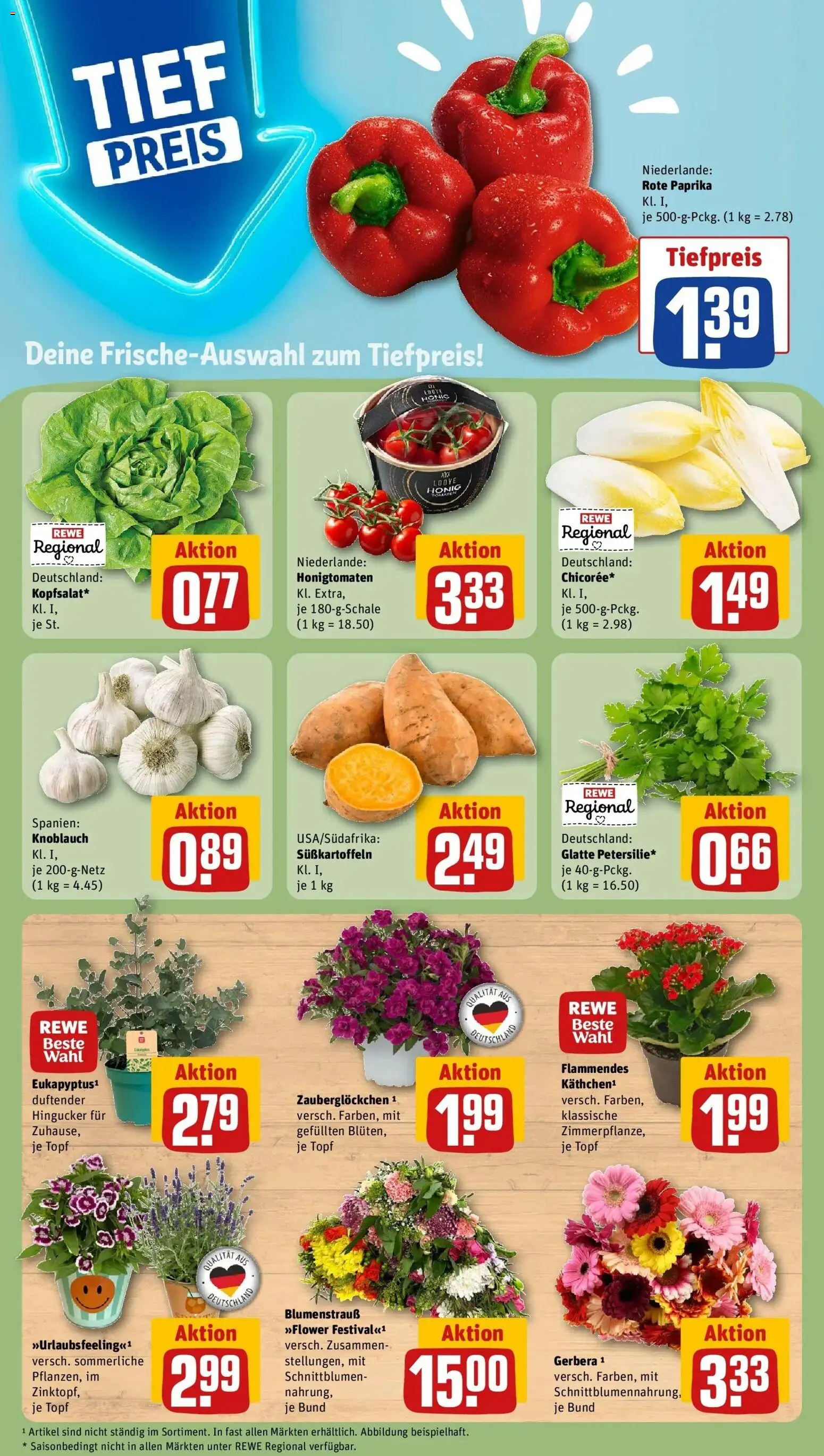 Rewe Prospekt Lippstadt / Bad Waldliesborn – gültig ab 08.06.2026 | Seite: 5 | Produkte: Paprika, Knoblauch