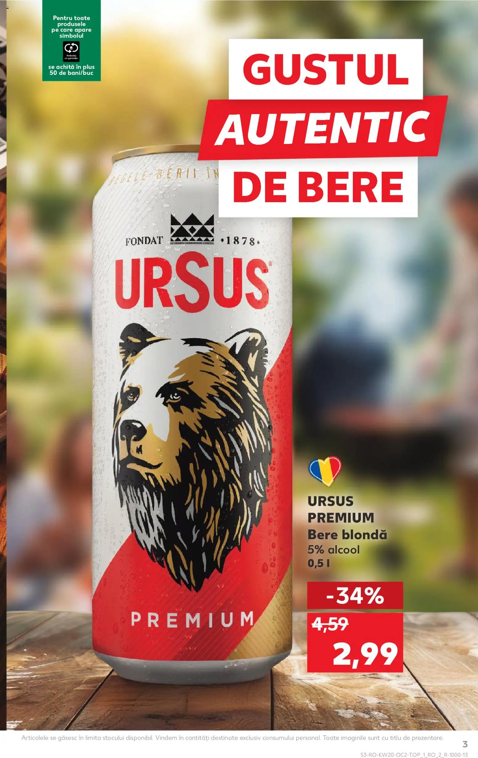 Noul catalog Kaufland – valabil de la 13.05.2026 | Pagină: 3 | Produse: Bere