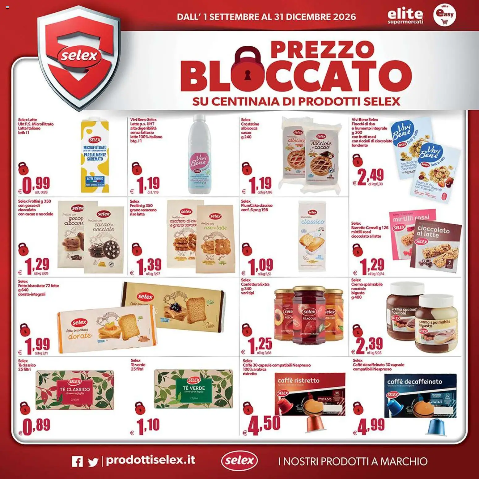 Volantino Elite Supermercati del 01/09/2026 | Pagina: 3 | Prodotti: Tè, Tè verde, Fette biscottate, Mirtilli rossi