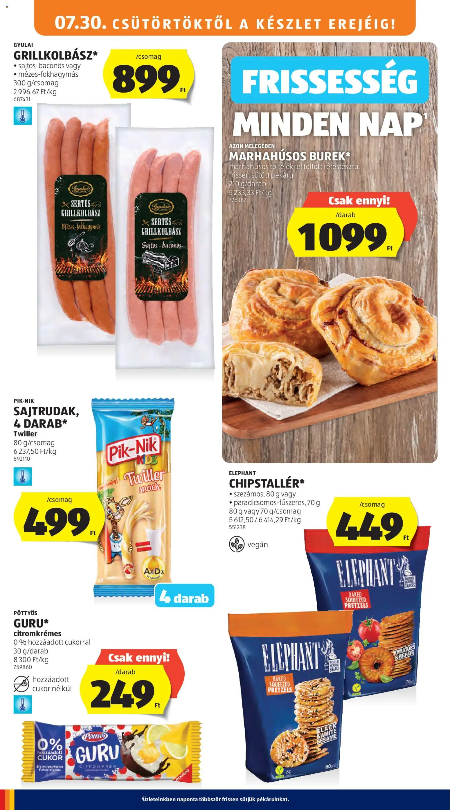 Aldi akciós ujság - amely érvényes a következő dátumtól: 2026.07.30. | Oldal: 12