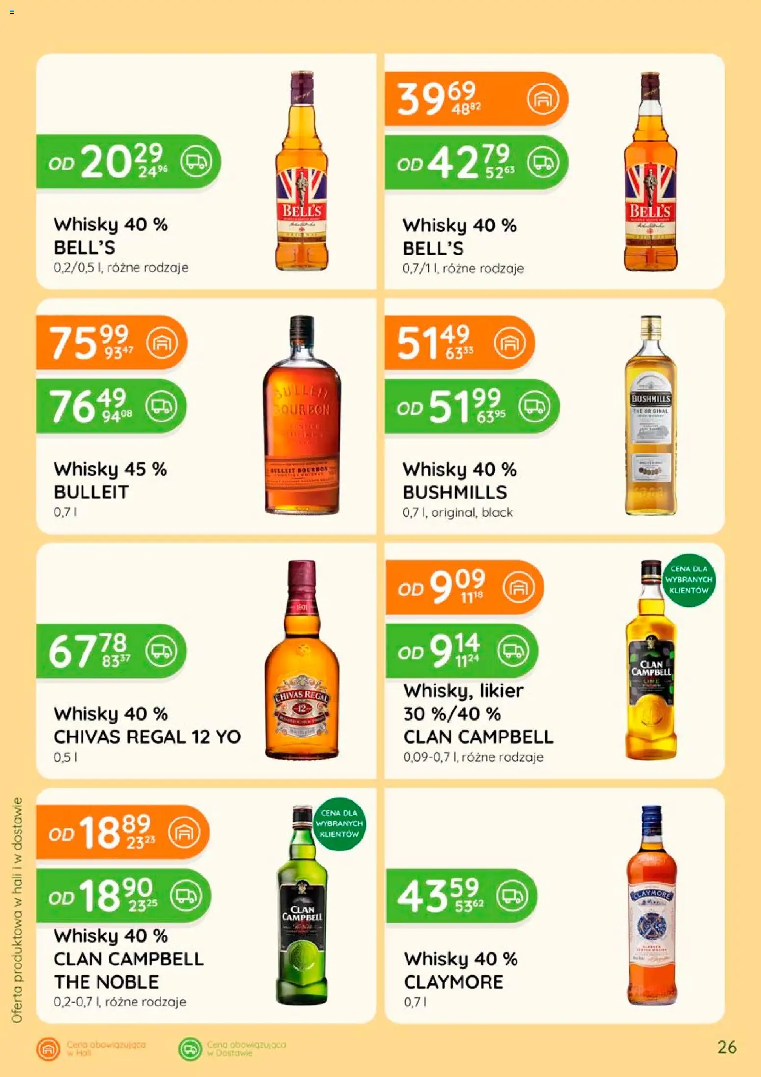 Eurocash gazetka - Katalog Alkoholowy od 01.08.2026 | Strona: 26 | Produkty: Chivas Regal, Bourbon, Regał, Whisky