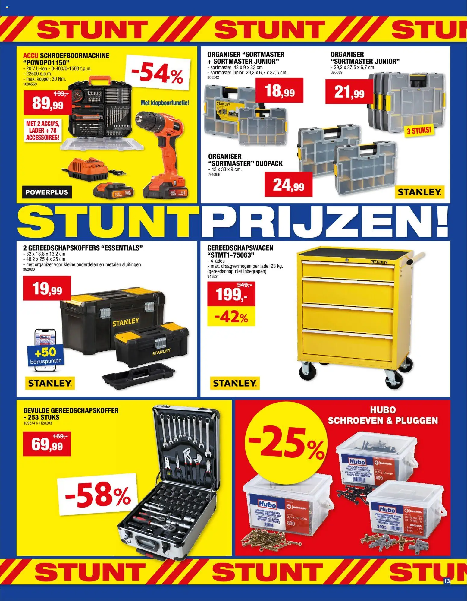 {H1} | Pagina: 12 | Producten: Vis, Gereedschapskoffer, Gereedschap