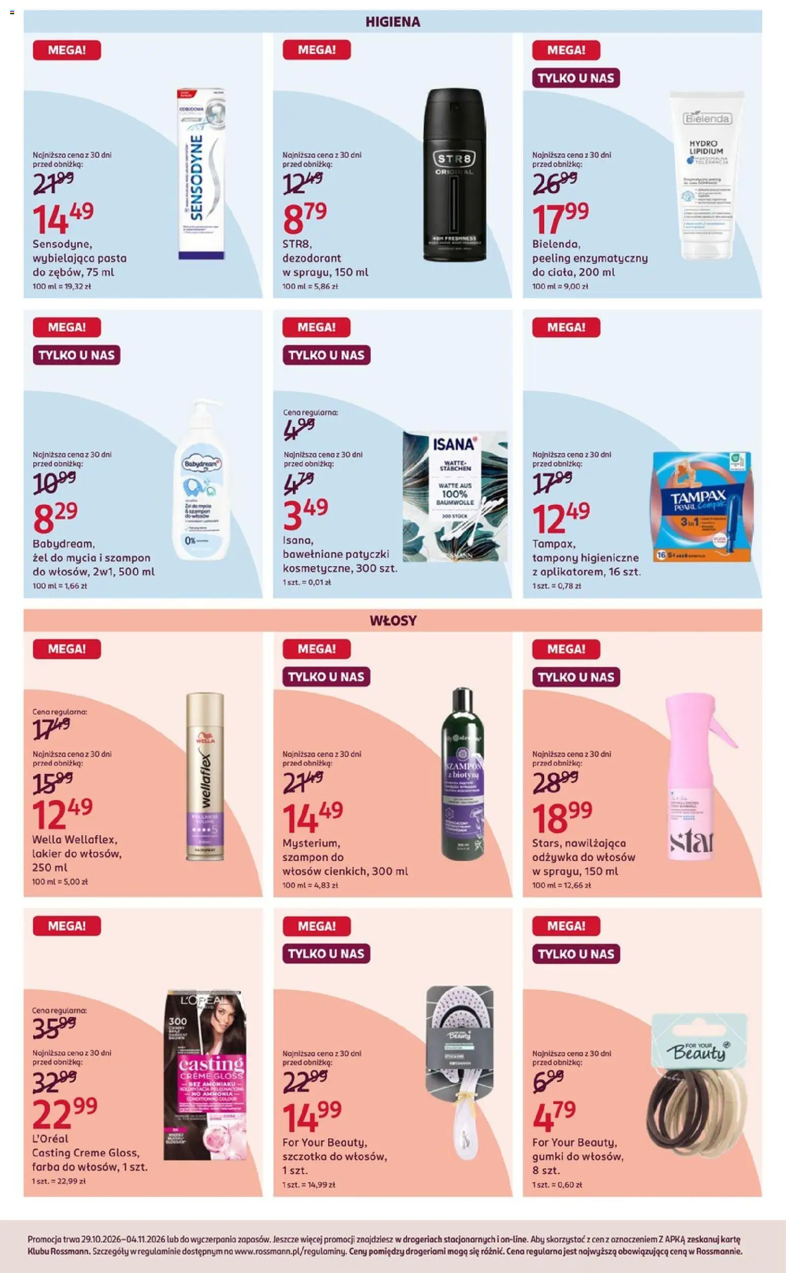 Rossmann gazetka od 29.10.2026 | Strona: 5 | Produkty: Peeling enzymatyczny, Bielenda, Szczotka, Szampon
