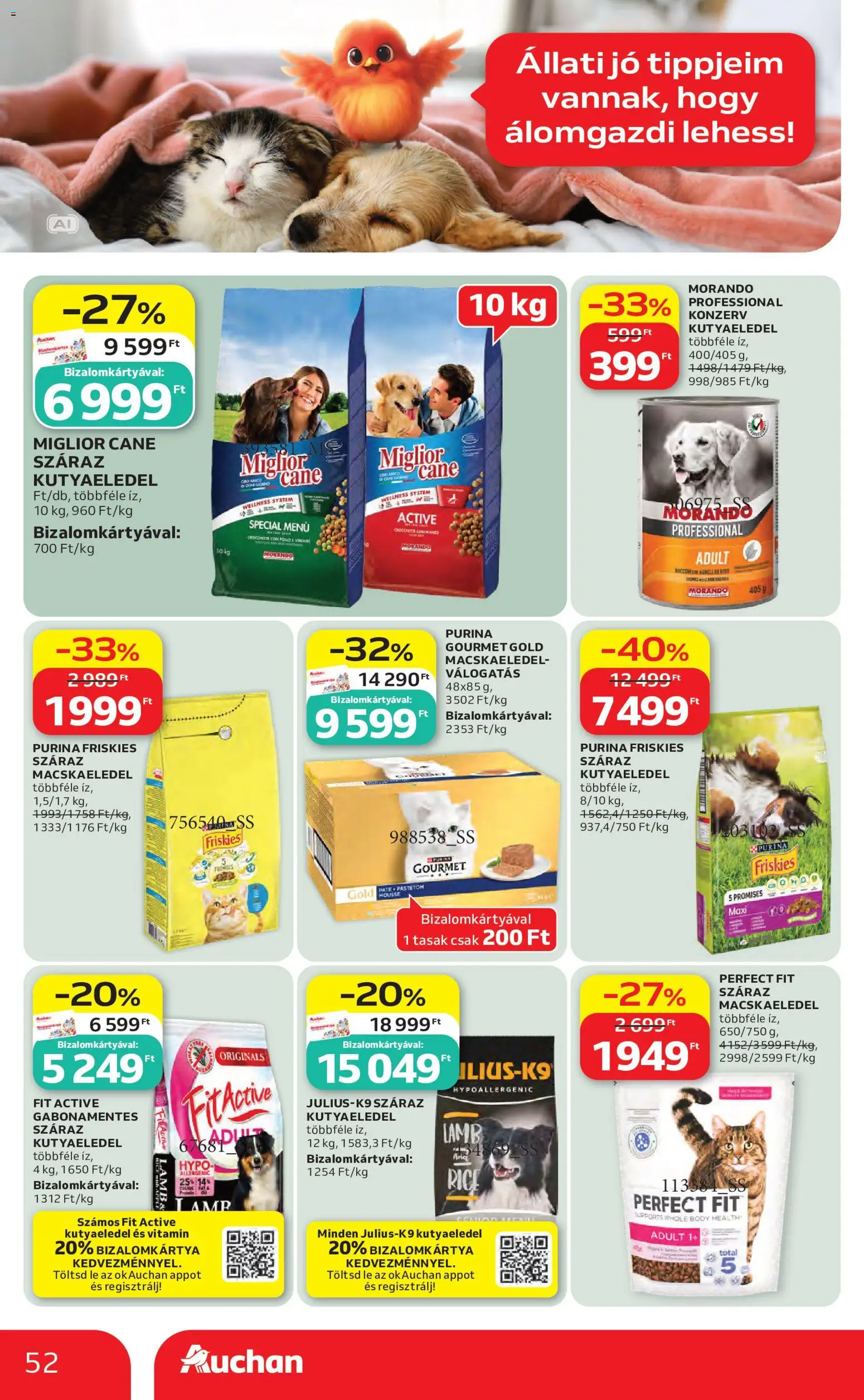 Auchan akciós ujság - amely érvényes a következő dátumtól: 2026.10.22. | Oldal: 52
