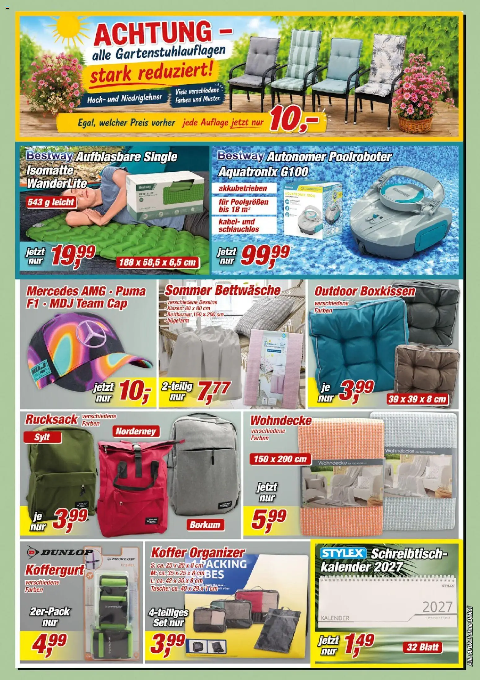 Posten Börse Prospekt – gültig ab 25.07.2026 | Seite: 3 | Produkte: Tasche, Kissen, Bettwäsche, Rucksack