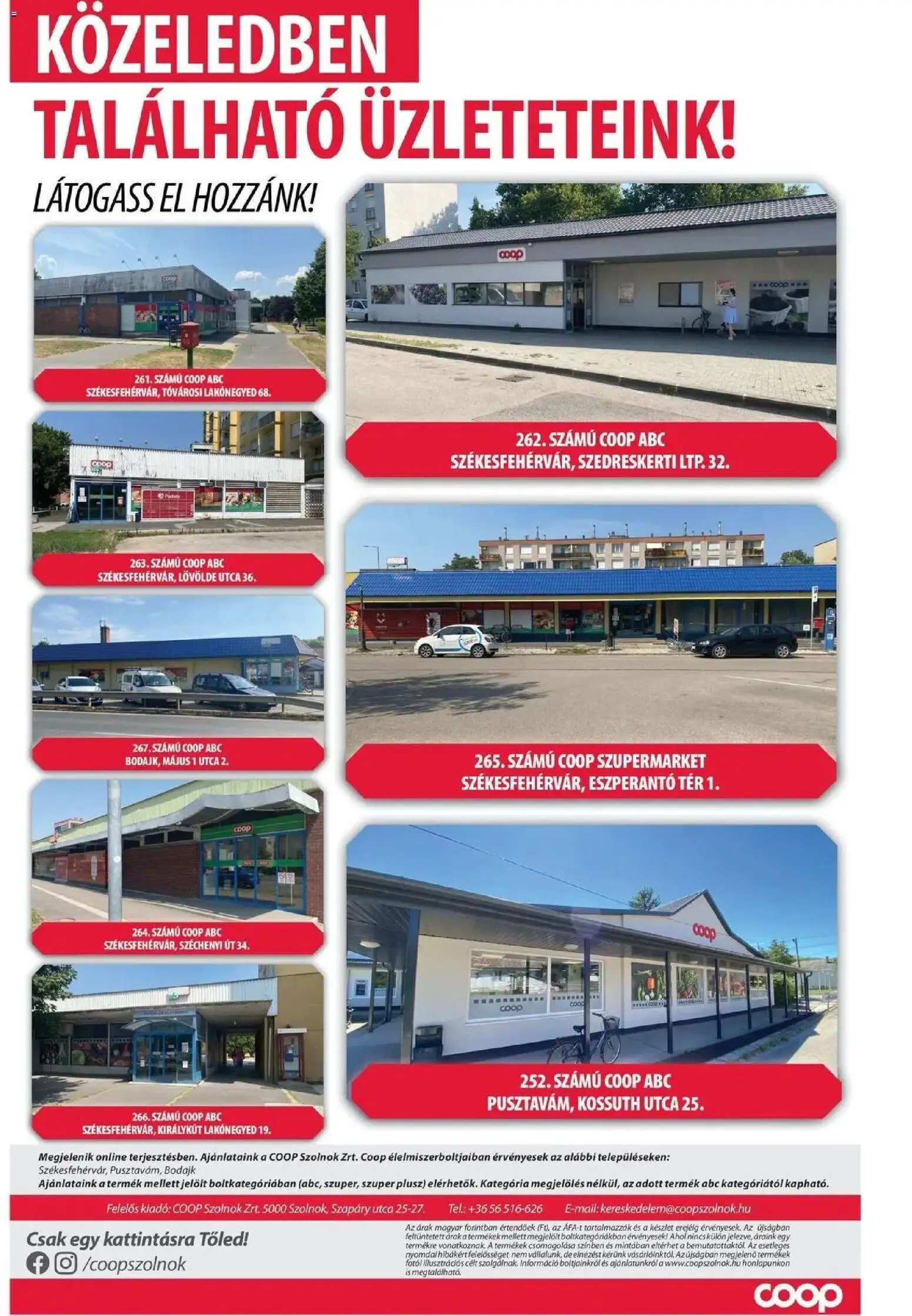 COOP Szolnok akciós újság Székesfehérvár - 2026.08.27. -tól/töl > akció, lapozható szórólap 🛍️ | Oldal: 7