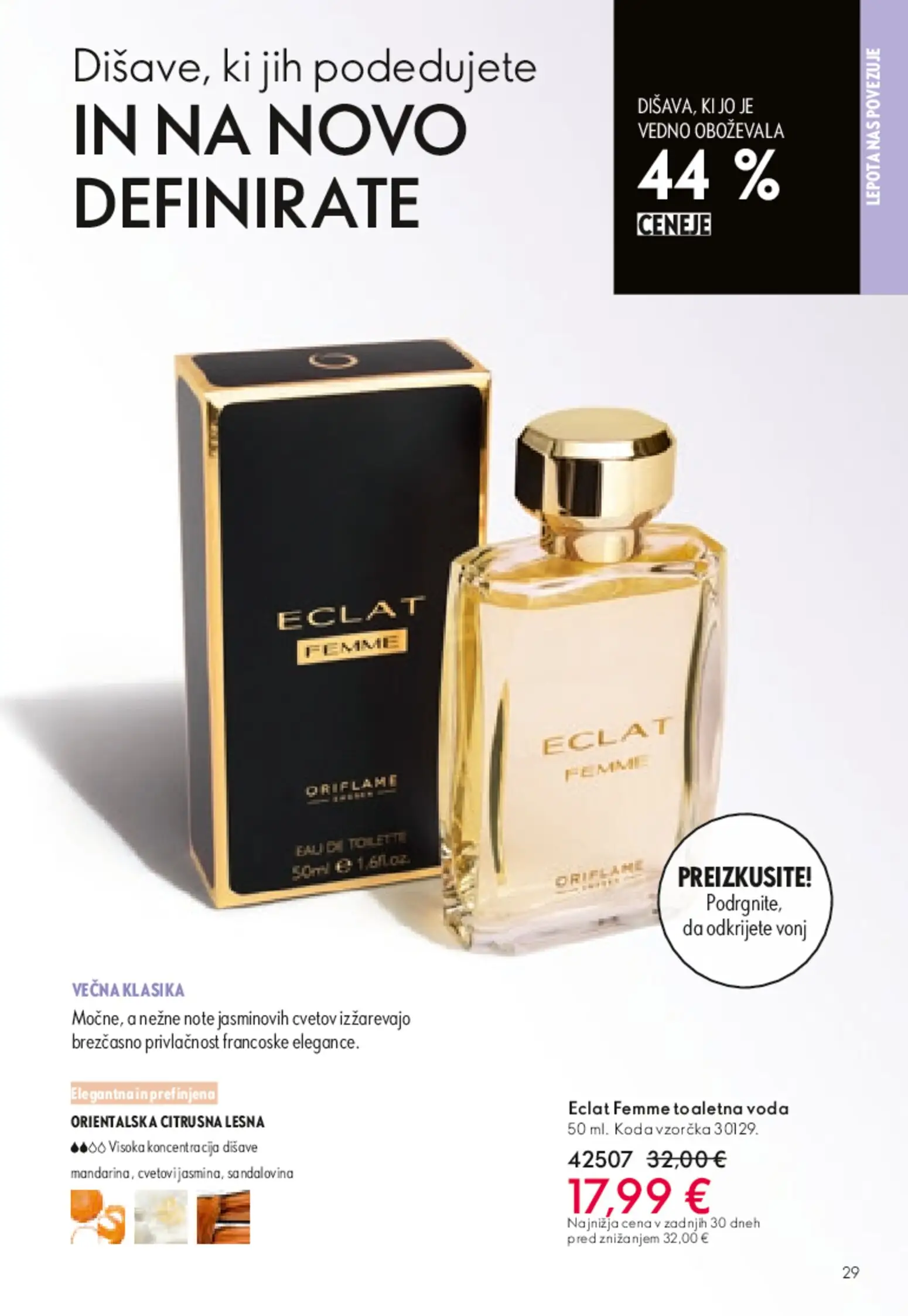 Novi Oriflame katalog ponudbe – veljaven od 13.05.2026 | Stran: 28 | Izdelki: Voda, Toaletna voda