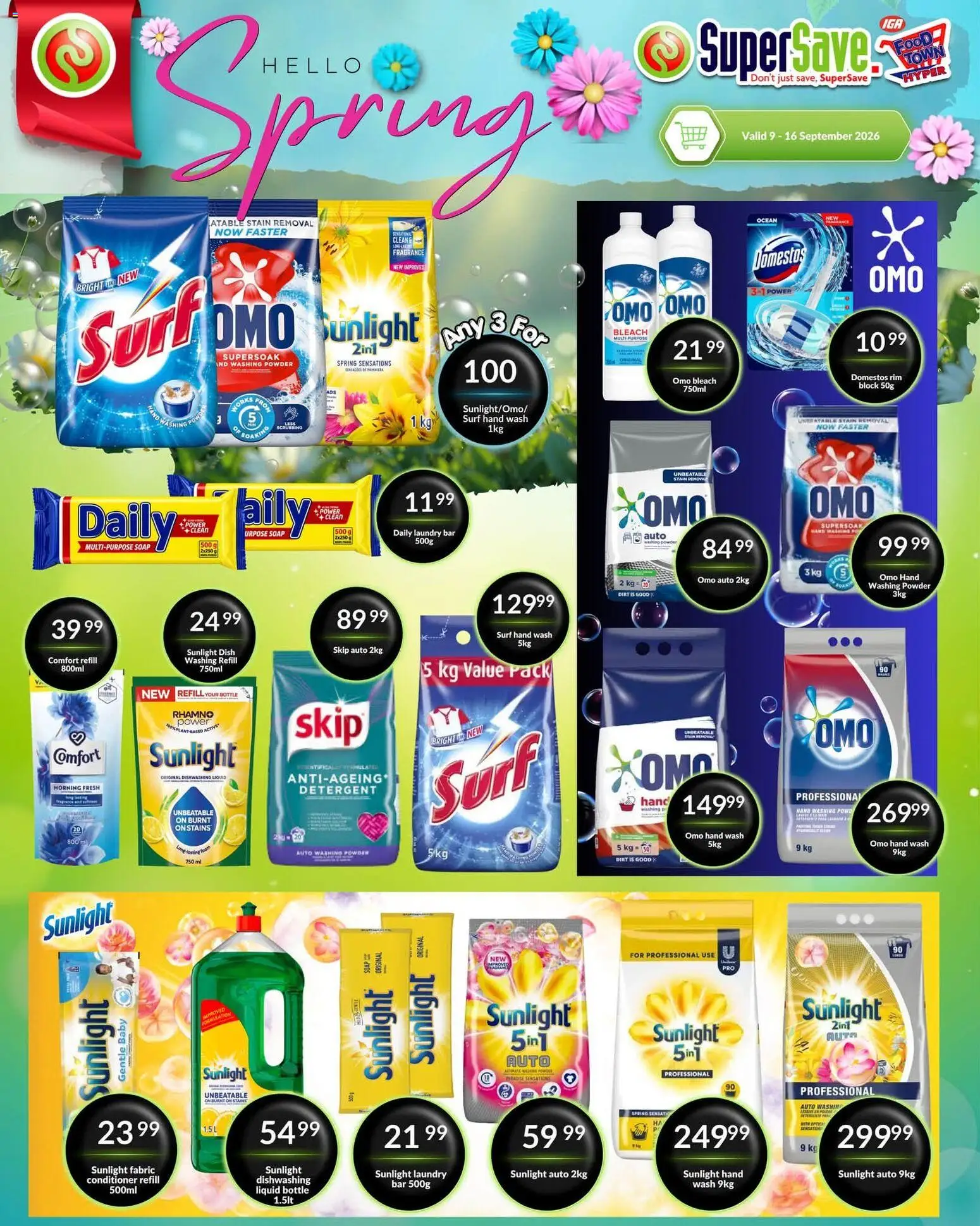 New Super Save catalogue – valid from 09/09/2026 | Page: 65 | Products: Fragrance, Powder, Washing powder, Dishwashing liquid