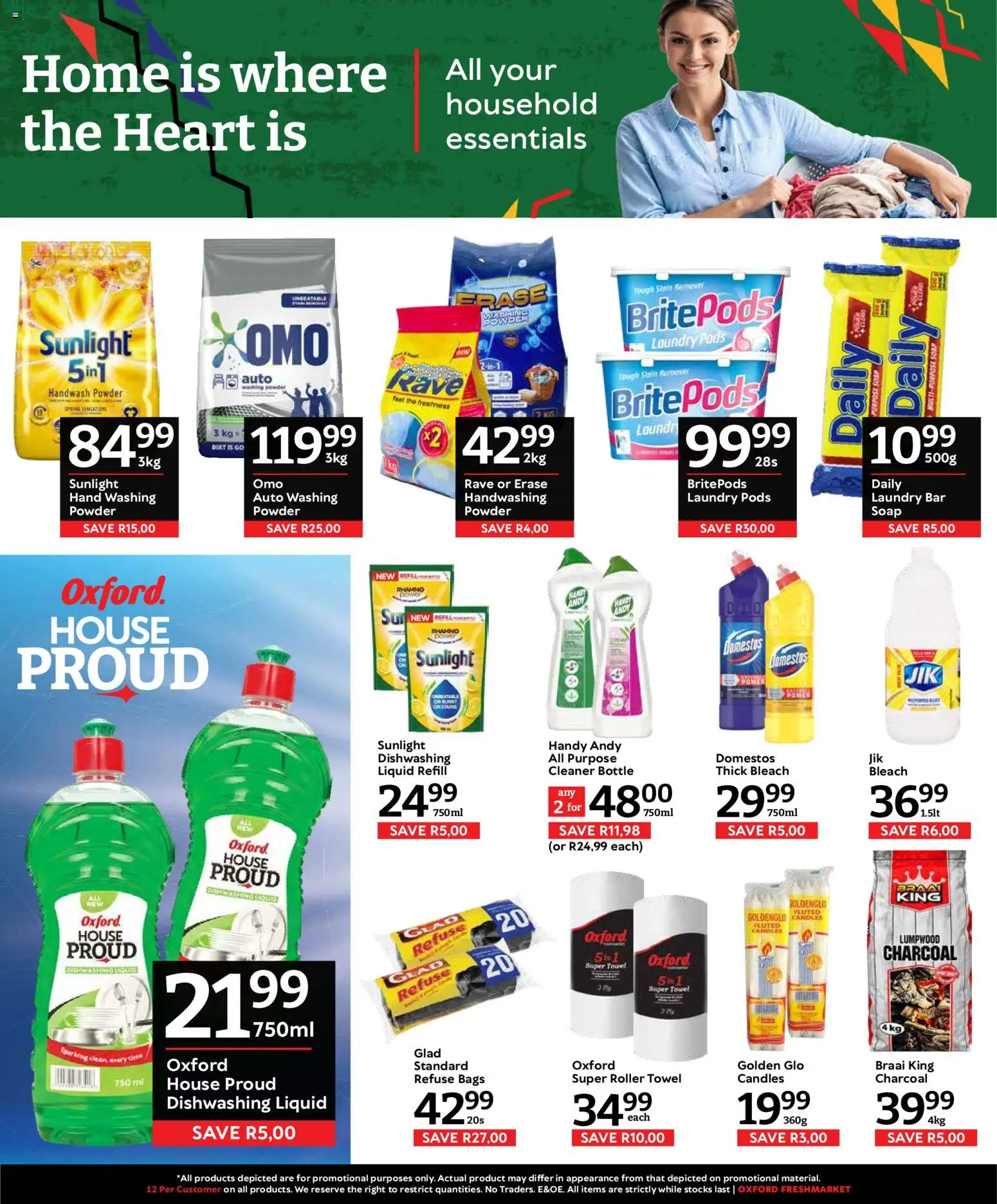 New Oxford Freshmarket catalogue – valid from 23/09/2026 | Page: 15 | Products: Towel, Powder, Stain remover, Roller towel