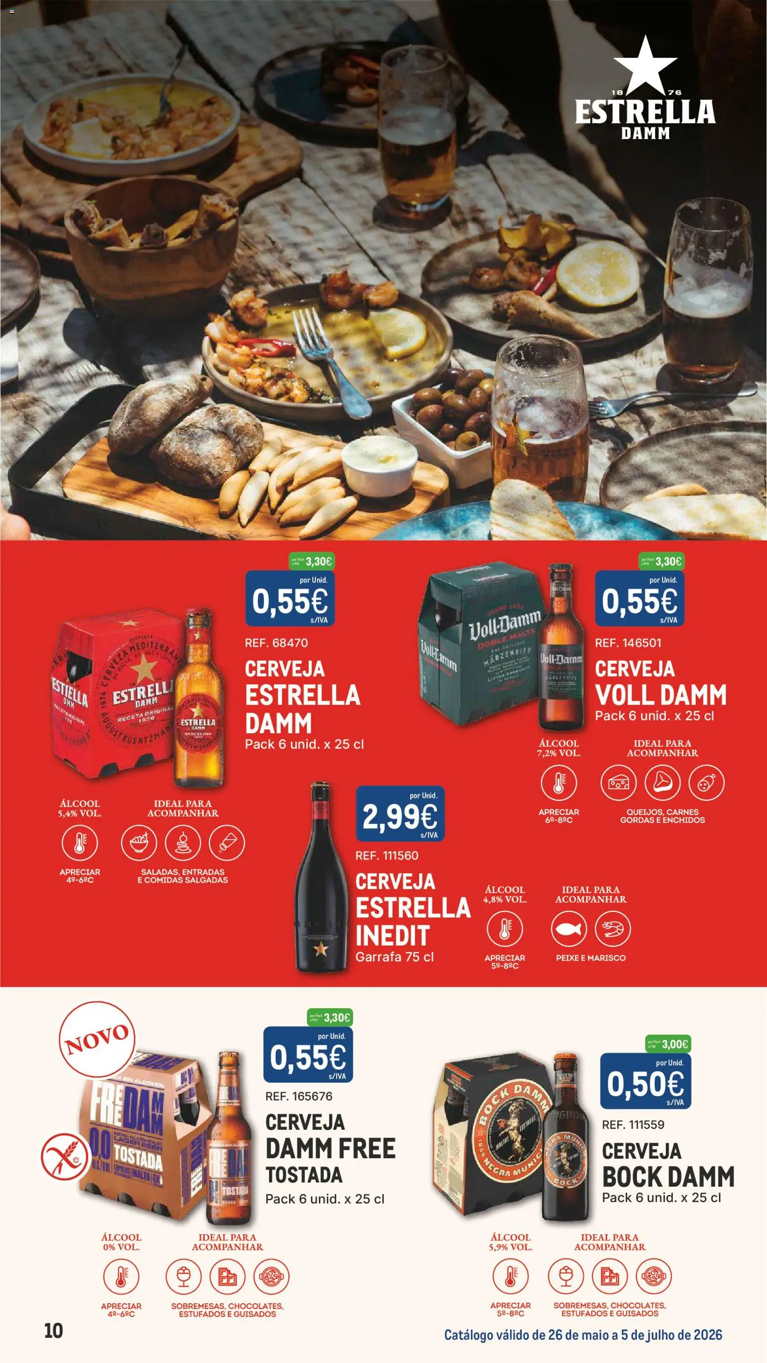Makro Os Convocados │ válido de 26.05.2026 | Página: 10 | Produtos: Cerveja, Peixe