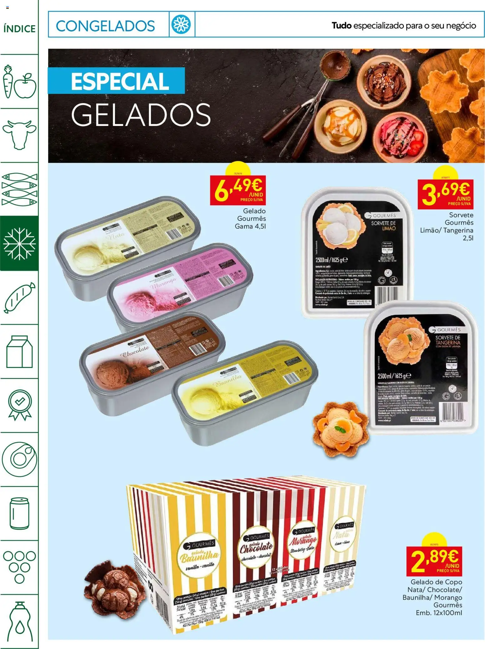 Recheio Horeca │ válido de 12.05.2026 | Página: 12 | Produtos: Gelado, Chocolate, Sorvete