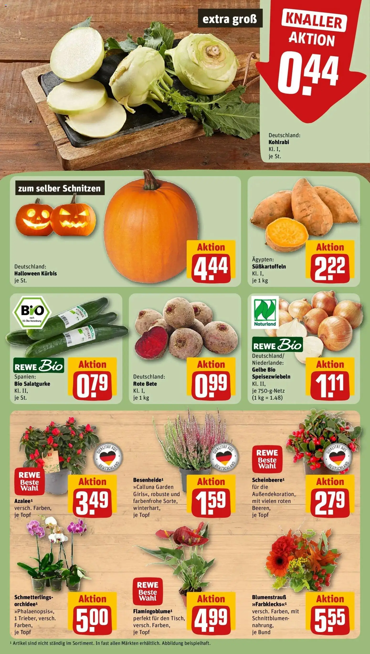 REWE Prospekt ab 12.10.2026 zum Blättern » Angebote | Seite: 5 | Produkte: Kohlrabi, Kürbis