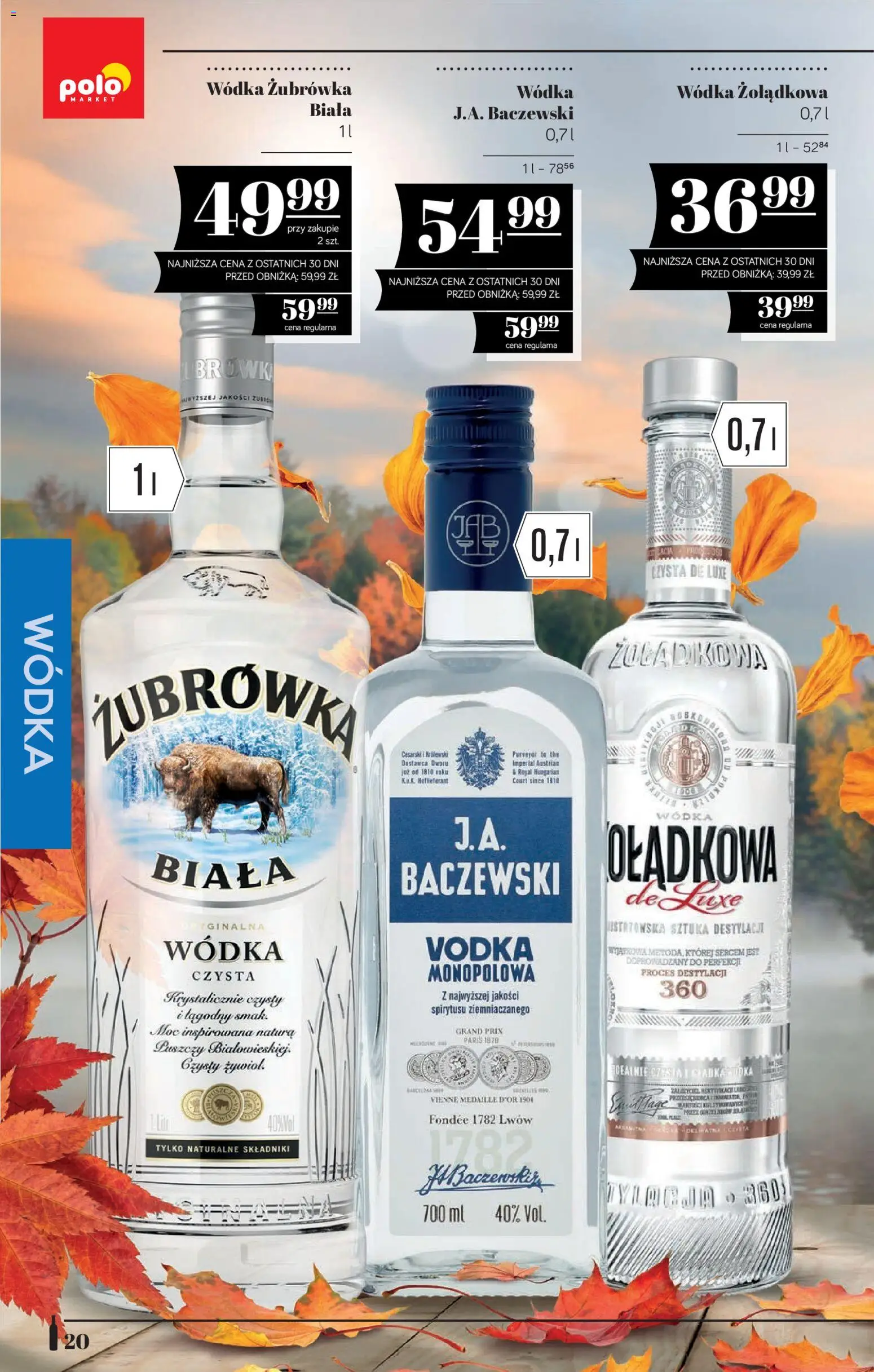 POLOmarket katalog - Alkoholi od 08.10.2026 | Strona: 20 | Produkty: Żubrówka, Vodka, Wódka