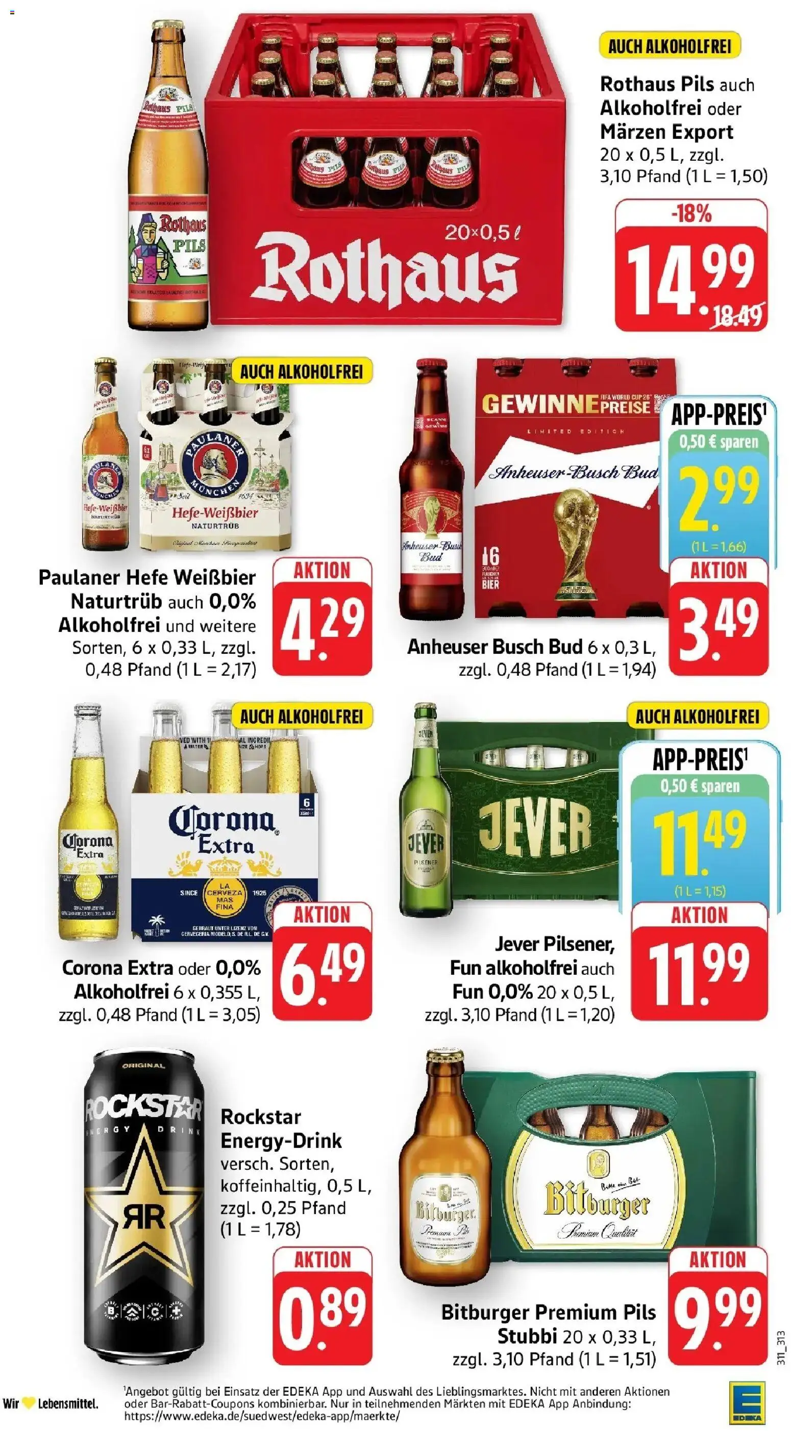Edeka - EDEKA: Wochenangebote – gültig ab 05.07.2026 | Seite: 29 | Produkte: Bitburger, Rockstar energy, Weißbier, Rockstar