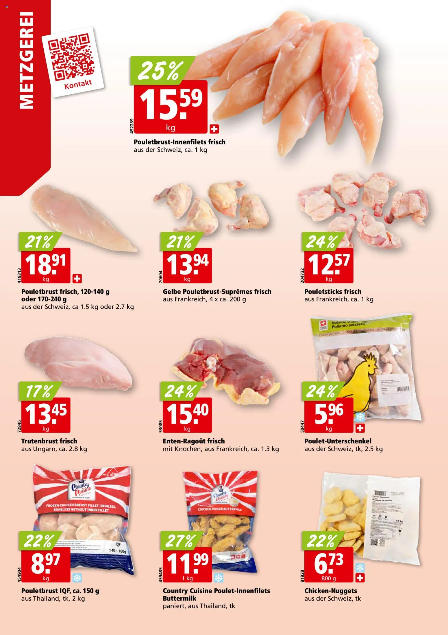 Aligro aktionen – gültig ab 13.07.2026 | Seite: 6 | Produkte: Pouletbrust