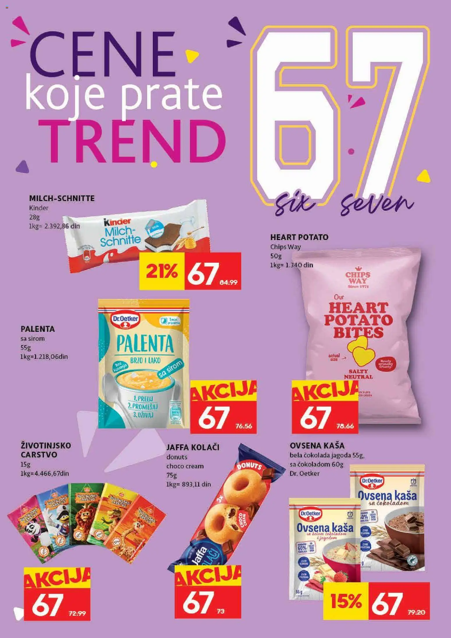 Idea katalog - važi od 21.05.2026 | Strana: 22 | Proizvode: Ovsena kaša, Palenta, Jagoda, Čokolada
