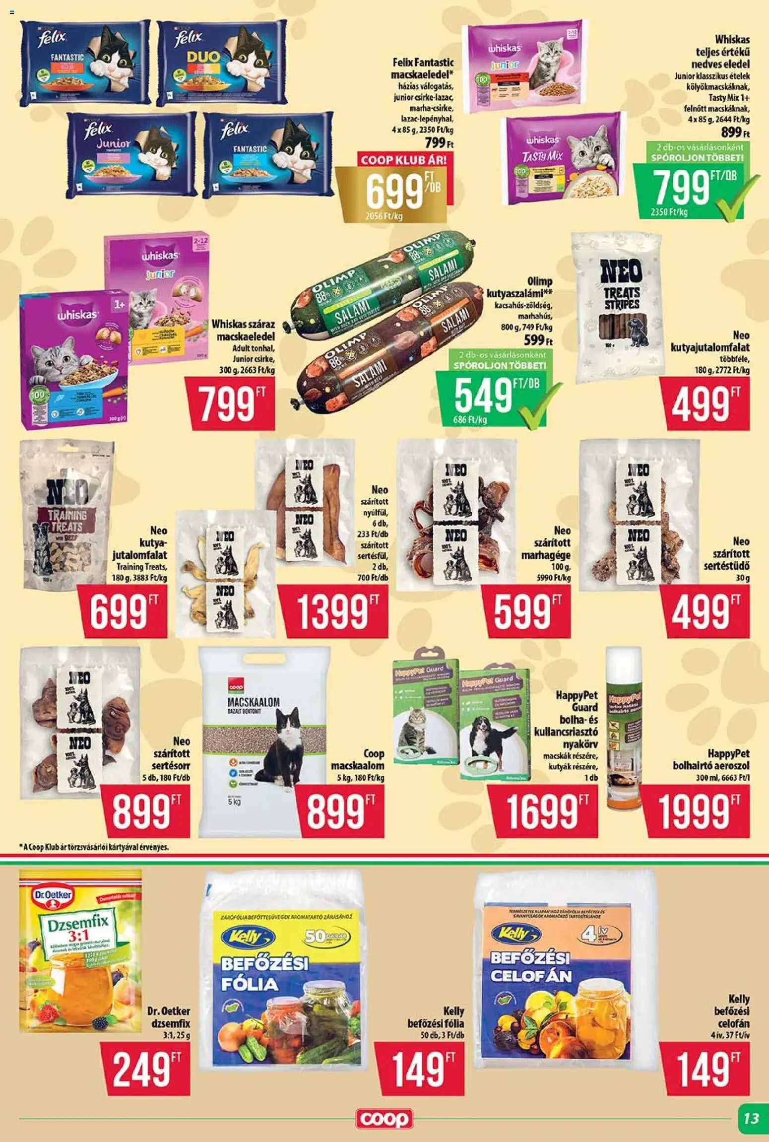 COOP akciós ujság - amely érvényes a következő dátumtól: 14.05.2026 | Oldal: 13