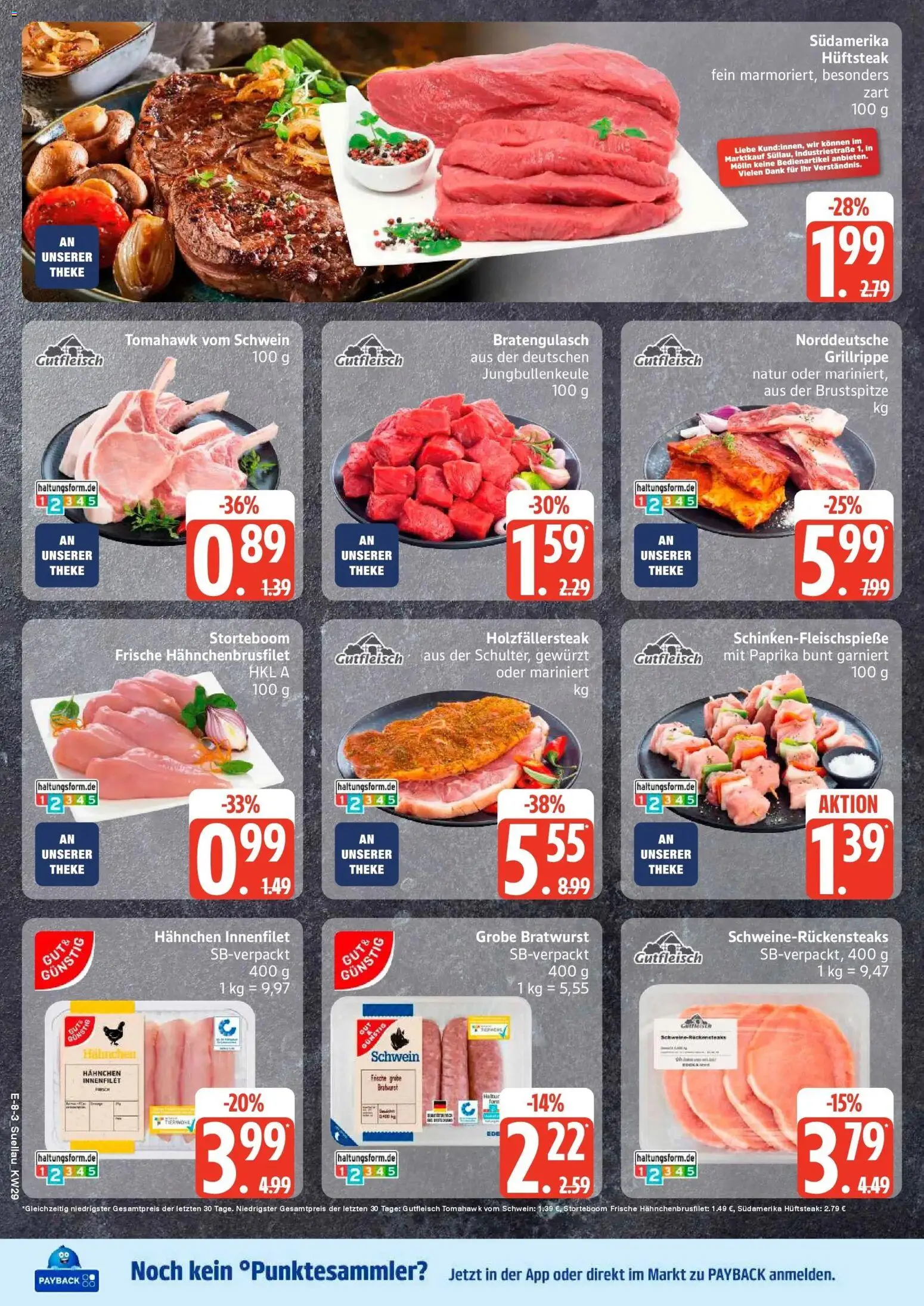 Edeka Prospekt Mölln – gültig ab 13.07.2026 | Seite: 10 | Produkte: Hahnchen, Theke, Bratwurst, Paprika
