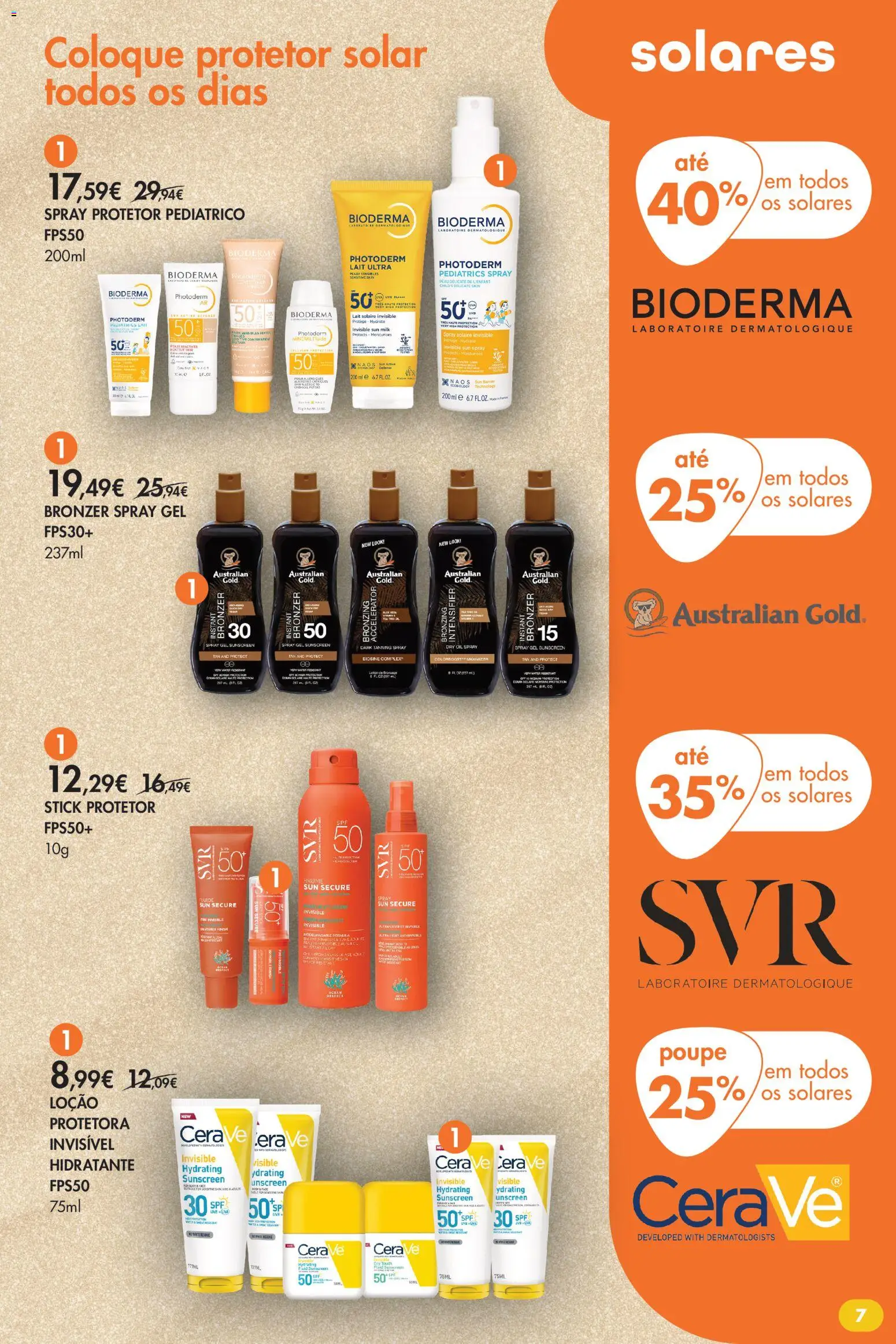 Pingo Doce folheto Bem Estar Verão 2 Lojas Madeira │ válido de 14/07/2026 | Página: 7 | Produtos: Protetor solar, Bronzer, Cera